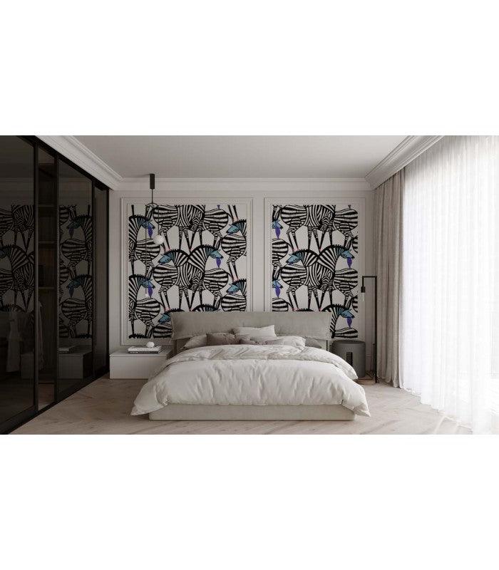 Tapeta Dancing Zebras Wallcolors Eye on Design