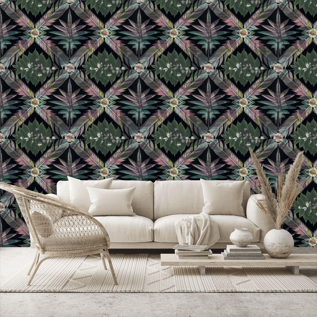 Tapeta FEATHER PARK JAIS czarny Christian Lacroix Eye on Design