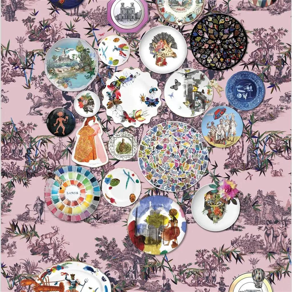 Tapeta FOLIE MYRTILLE różowy Christian Lacroix Eye on Design