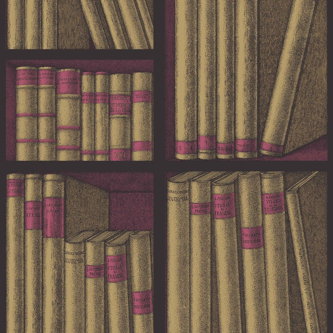 Tapeta FORNASETTI - Ex Libris ochra Cole & Son Eye on Design