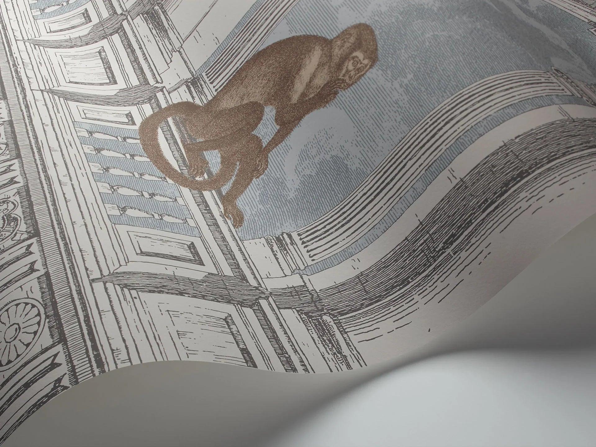 Tapeta FORNASETTI - Procuratie con vista niebieski Cole & Son Eye on Design