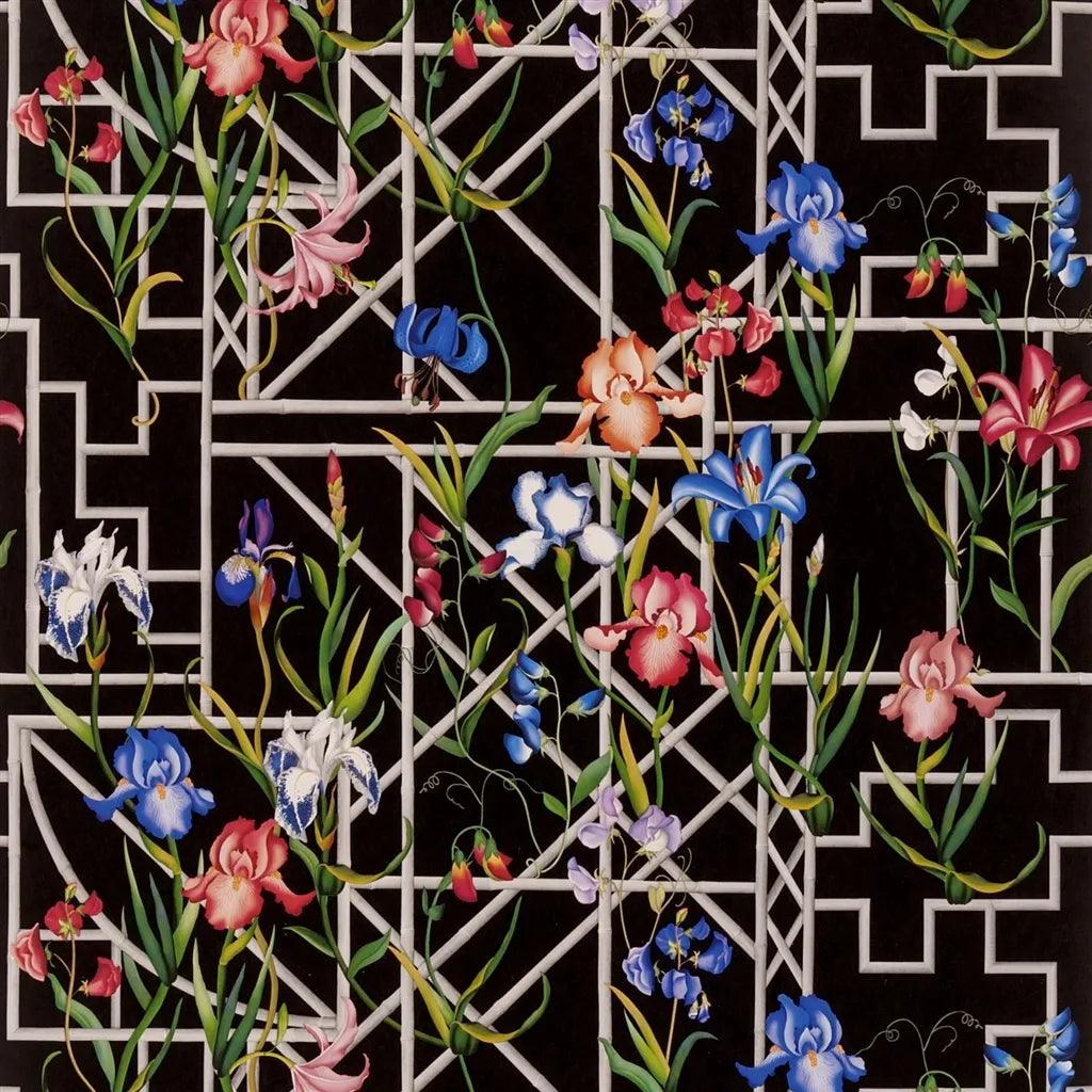 Tapeta FRETWORK GARDEN JAIS czarny Christian Lacroix Eye on Design