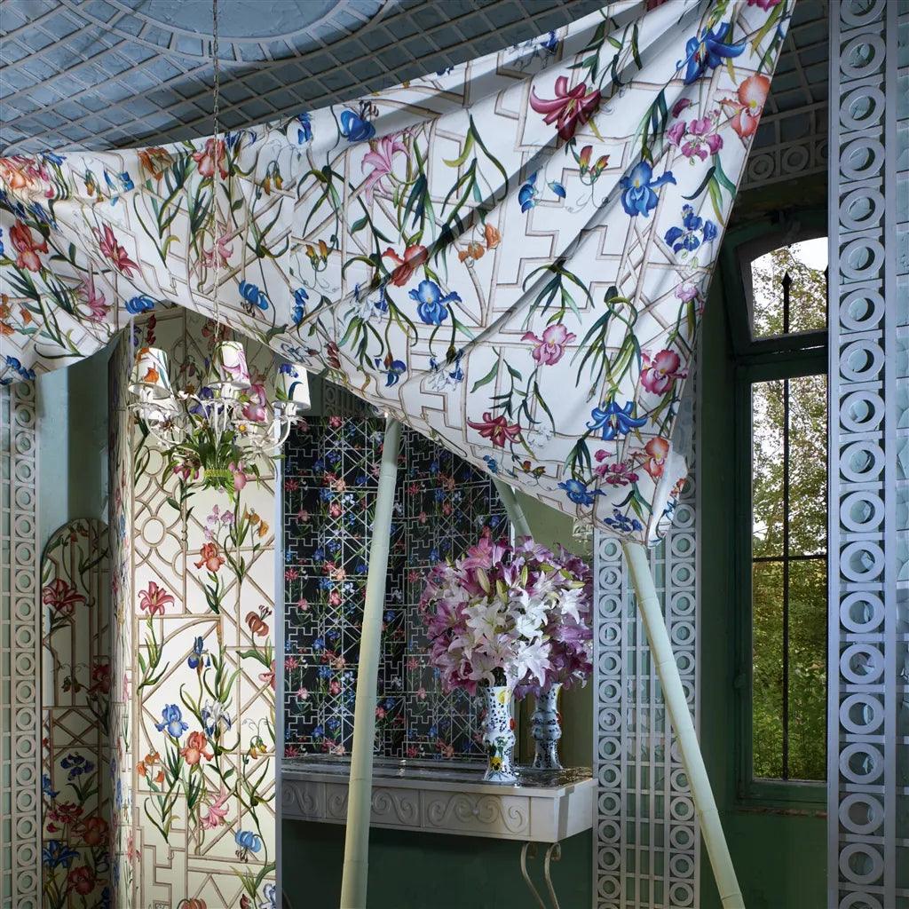 Tapeta FRETWORK GARDEN JAIS czarny Christian Lacroix Eye on Design