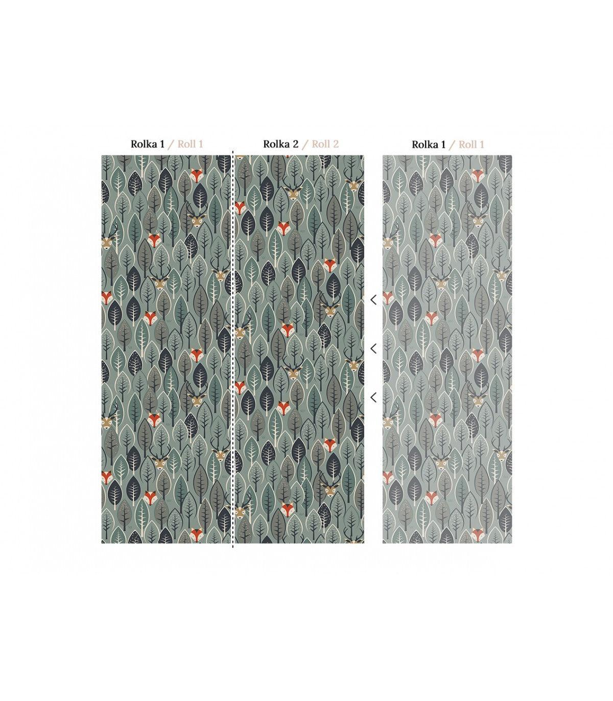 Tapeta HIDDEN DEERS Wallcolors Eye on Design