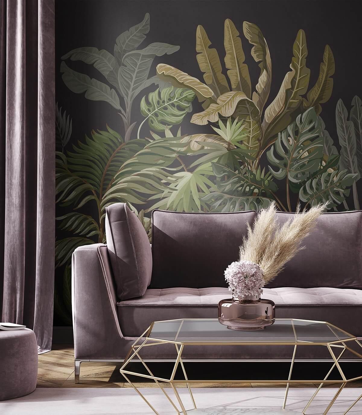 Tapeta JUNGLE BLACK Wallcolors Eye on Design