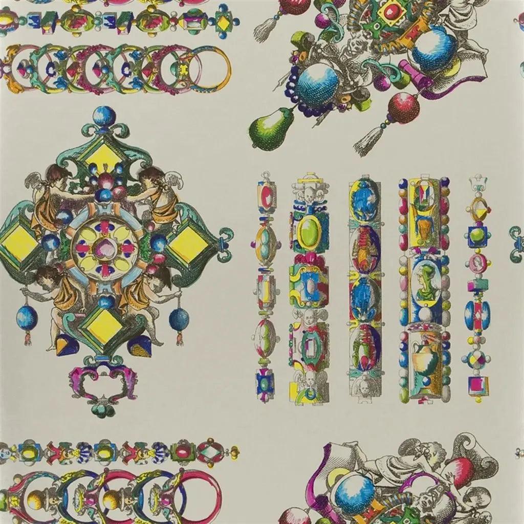 Tapeta LA MAIN AU COLLET - ZINC beżowy Christian Lacroix Eye on Design
