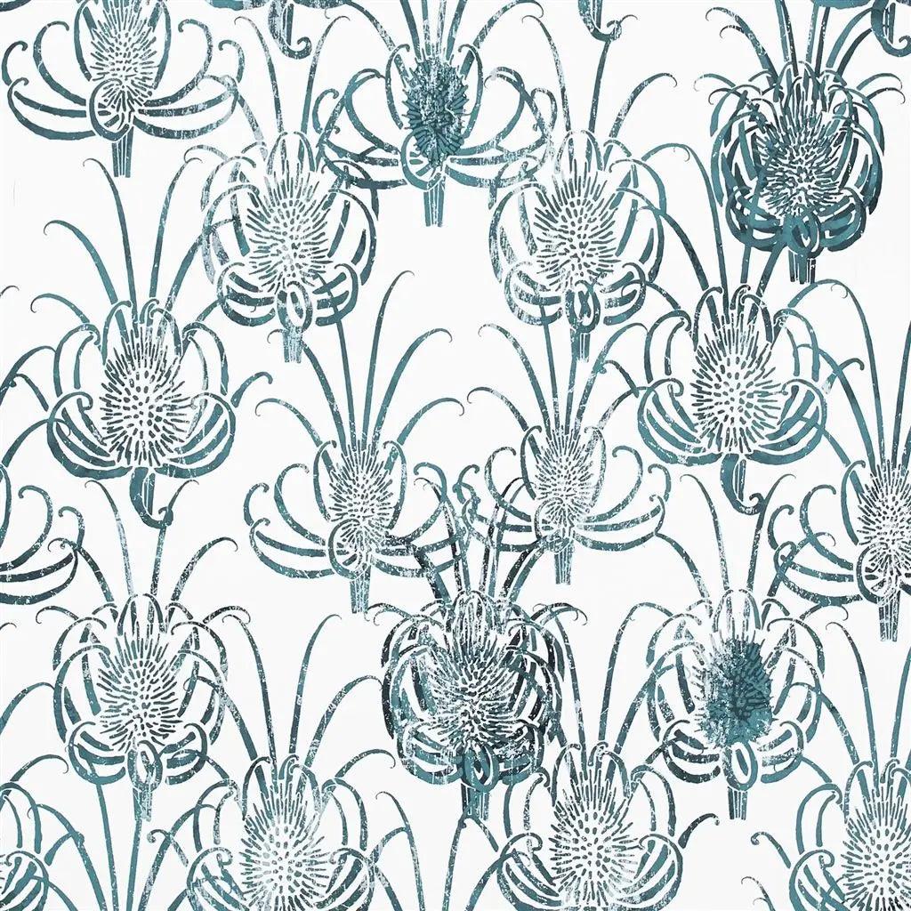 Tapeta LES CENTAUREES BLEU PAON biały Christian Lacroix Eye on Design