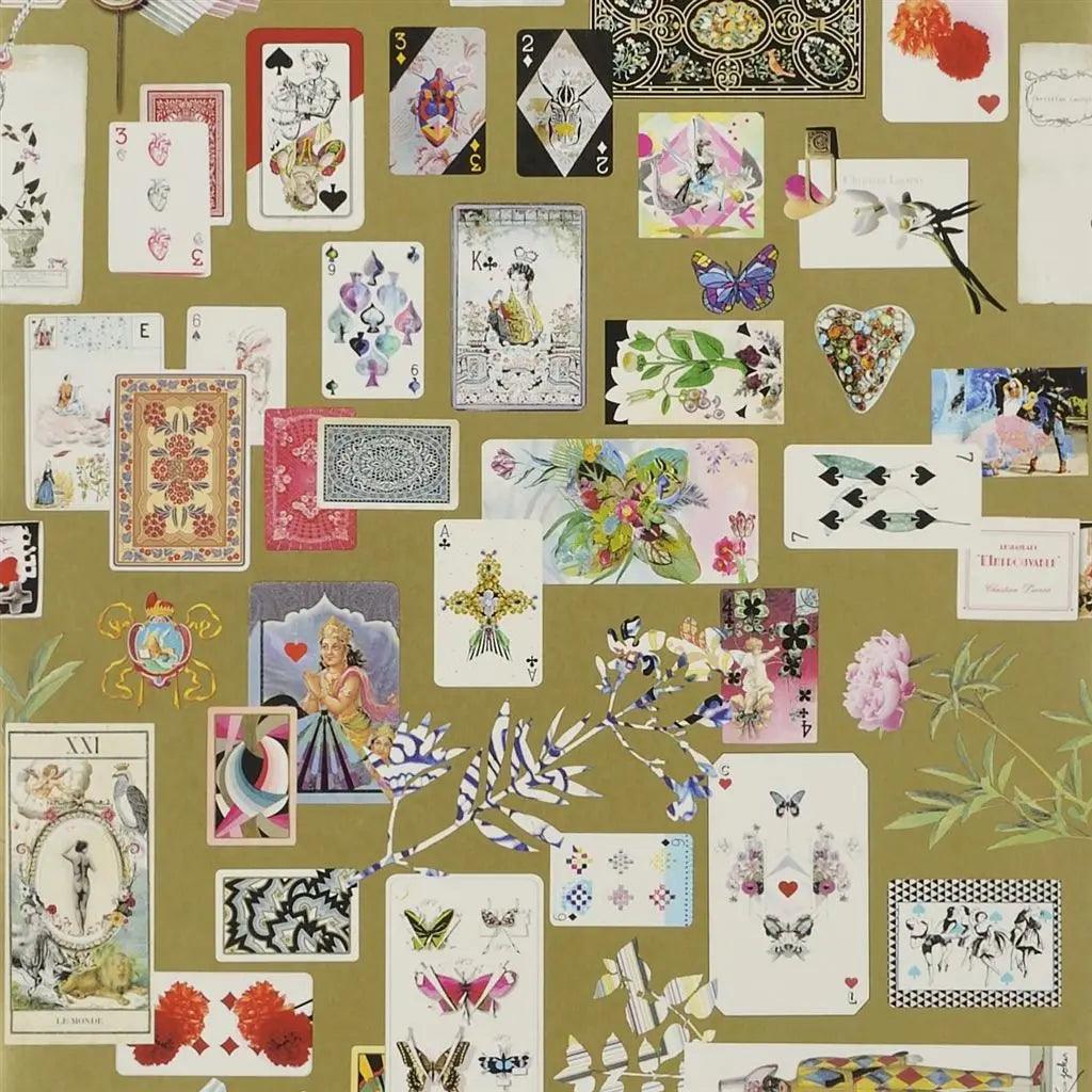 Tapeta MAISON DE JEU - OR oliwkowy Christian Lacroix Eye on Design