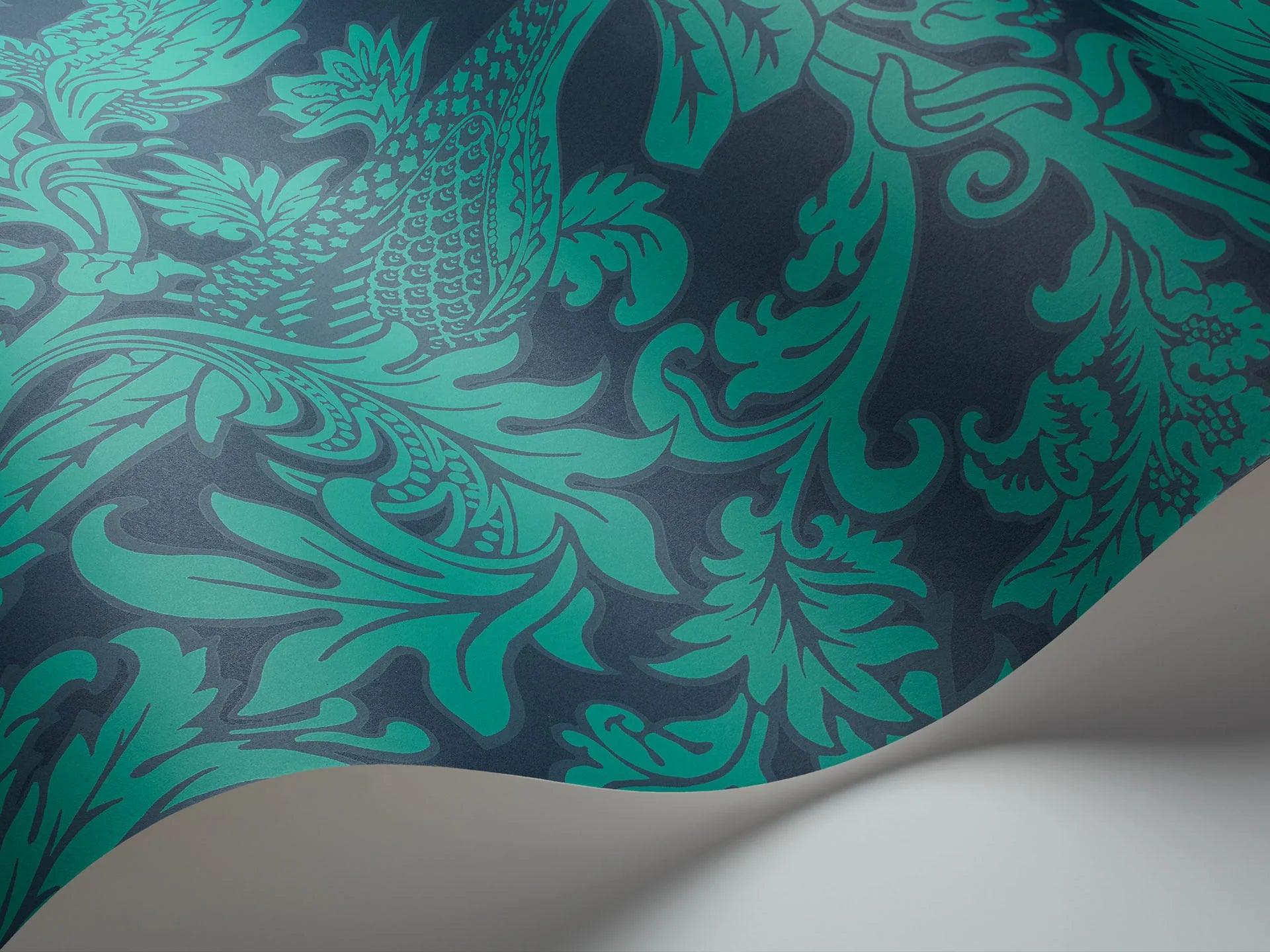 Tapeta MARIINSKY DAMASK - Balabina niebieski Cole & Son Eye on Design