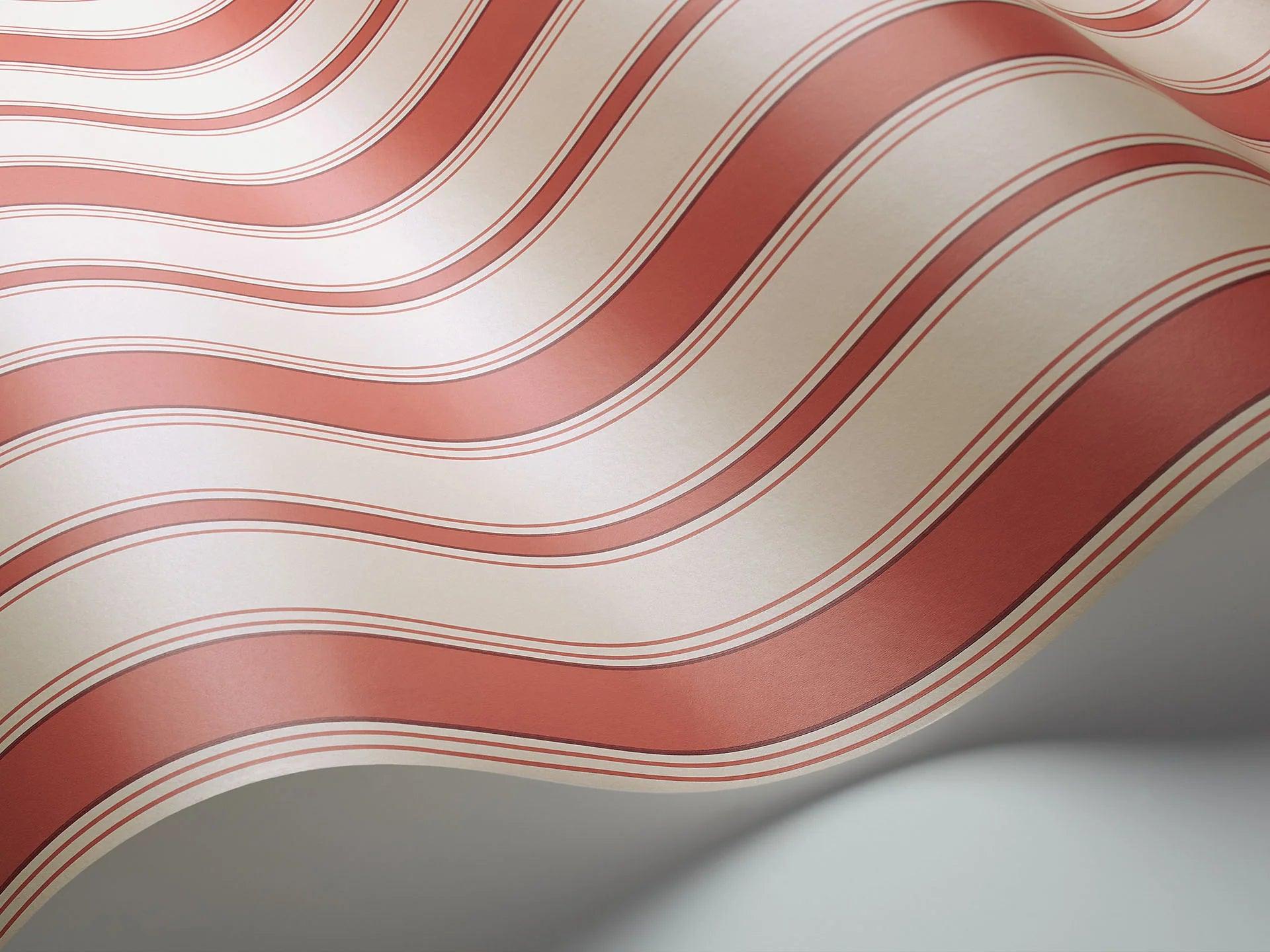 Tapeta MARQUEE STRIPES - Cambridge Stripe czerwony Cole & Son Eye on Design