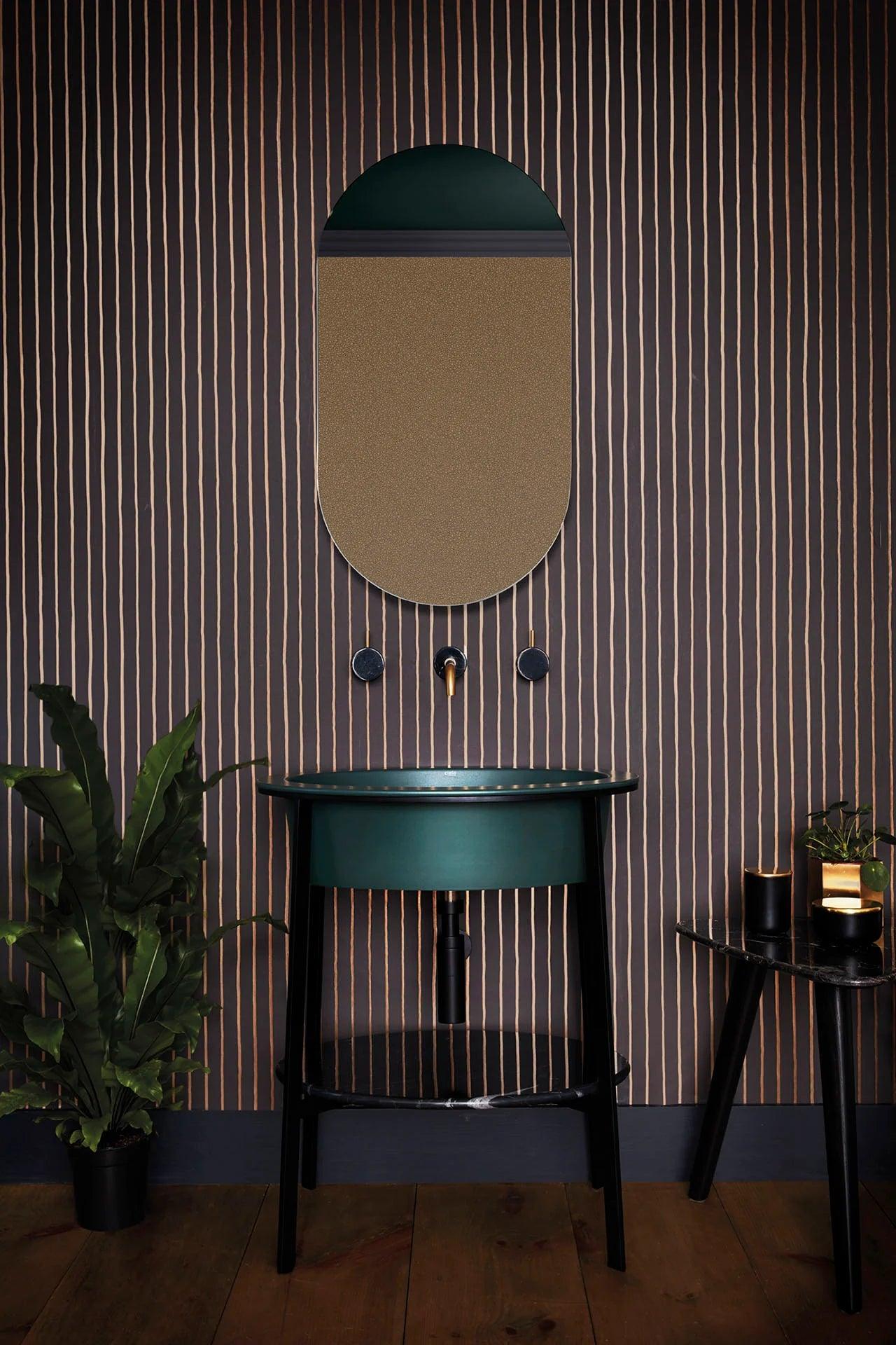 Tapeta MARQUEE STRIPES - College Stripe brązowy Cole & Son Eye on Design