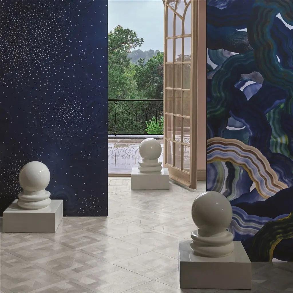 Tapeta MINERAL CREEK AGATE granatowy Christian Lacroix Eye on Design