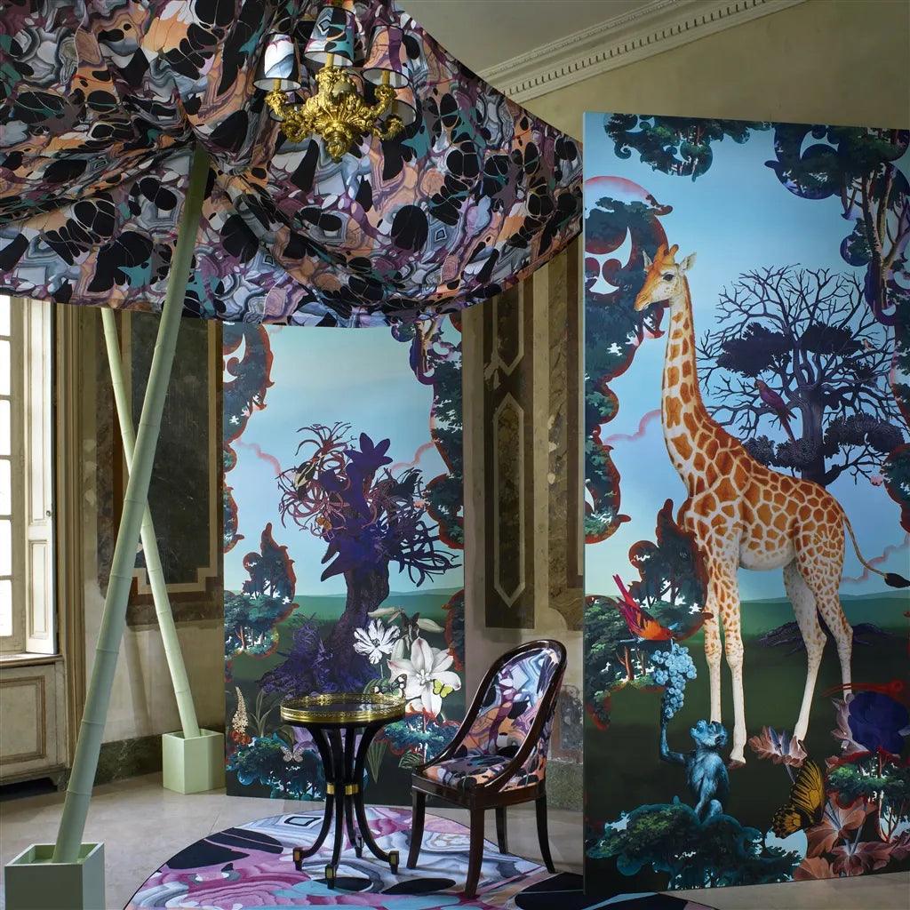Tapeta NOVAFRICA SUNRISE SCENE 1 AZUR błękitny Christian Lacroix Eye on Design