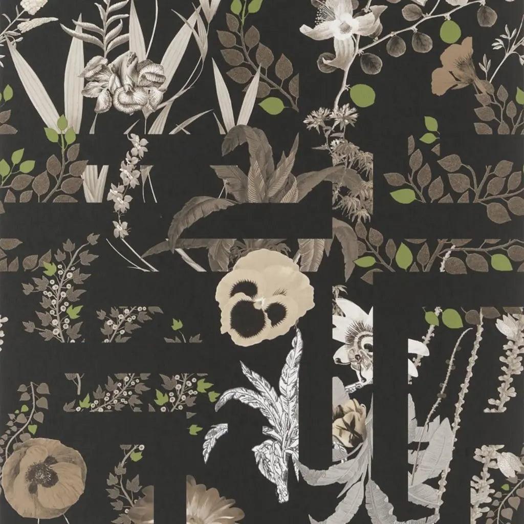 Tapeta PRIMAVERA LABYRINTHUM ROSEAU czarny Christian Lacroix Eye on Design