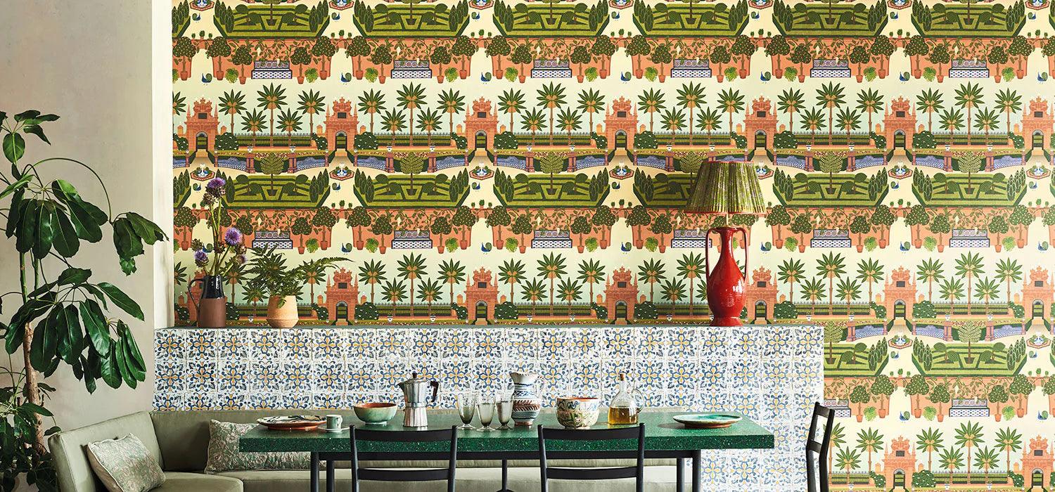 Tapeta SEVILLE - Alcazar Gardens zielony Cole & Son Eye on Design