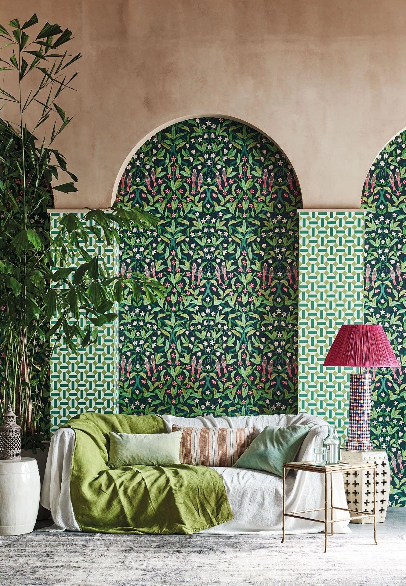 Tapeta SEVILLE - Alicatado zielony Cole & Son Eye on Design