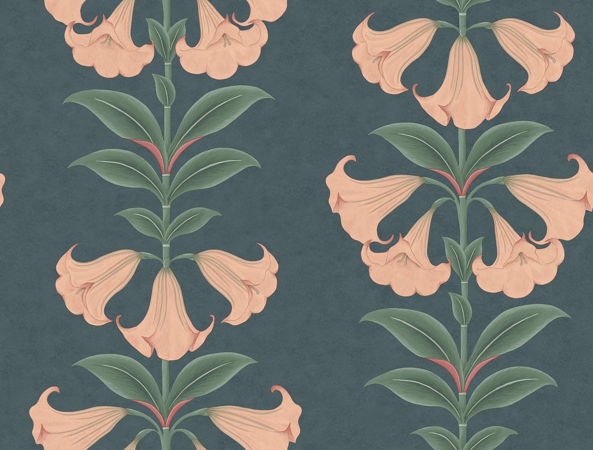 Tapeta SEVILLE - Angel's Trumpet granatowy Cole & Son Eye on Design