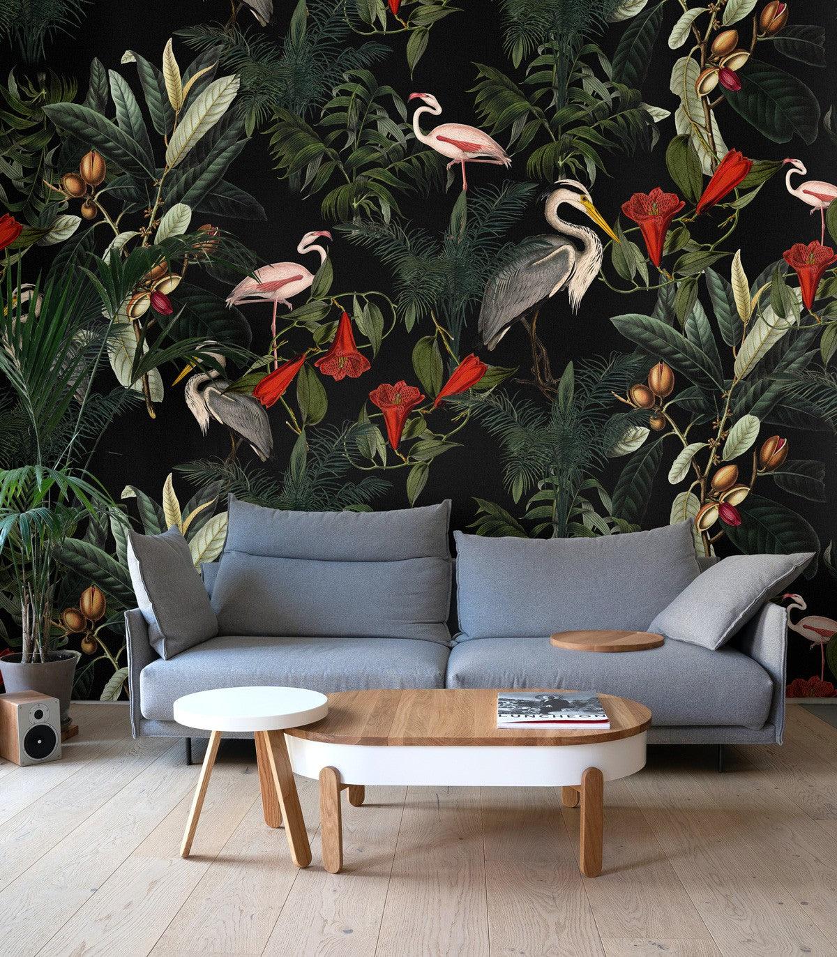 Tapeta STANDING HERON Wallcolors Eye on Design