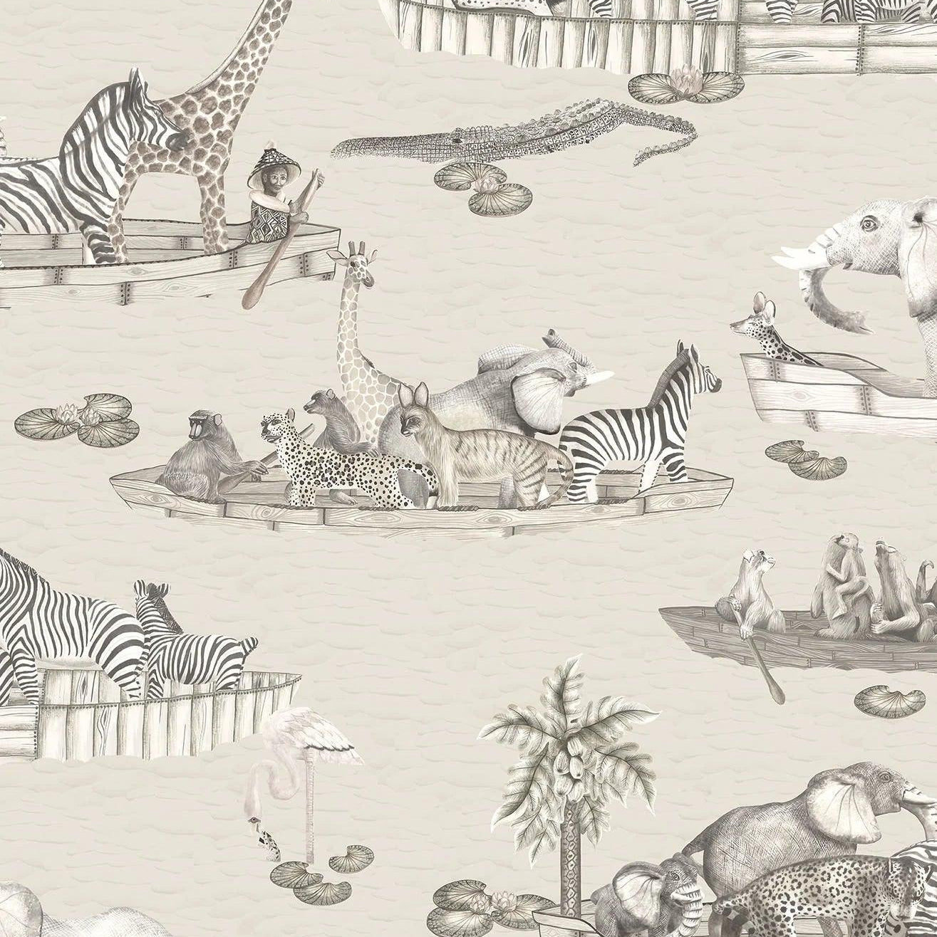 Tapeta THE ARDMORE COLLECTION - Zambezi biały Cole & Son Eye on Design