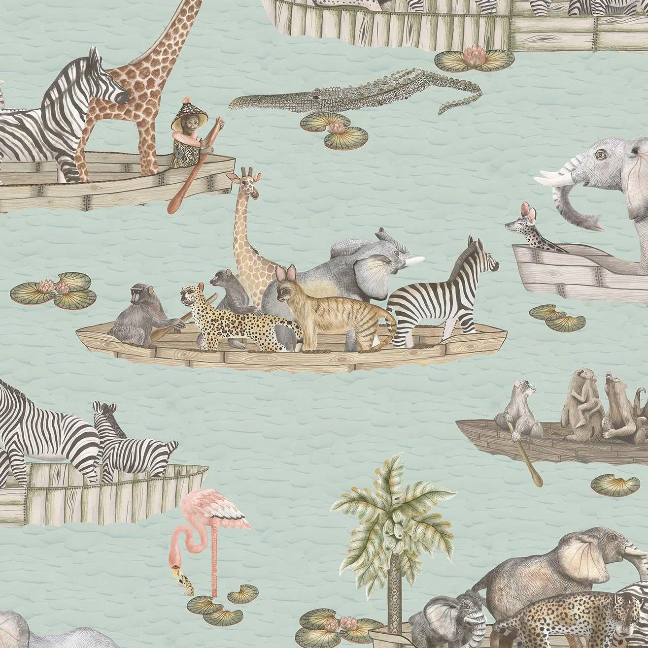 Tapeta THE ARDMORE COLLECTION - Zambezi niebieski Cole & Son Eye on Design