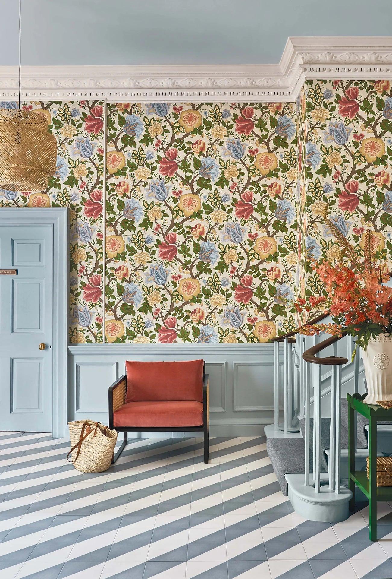Tapeta THE PEARWOOD COLLECTION - Midsummer Bloom kremowy Cole & Son Eye on Design