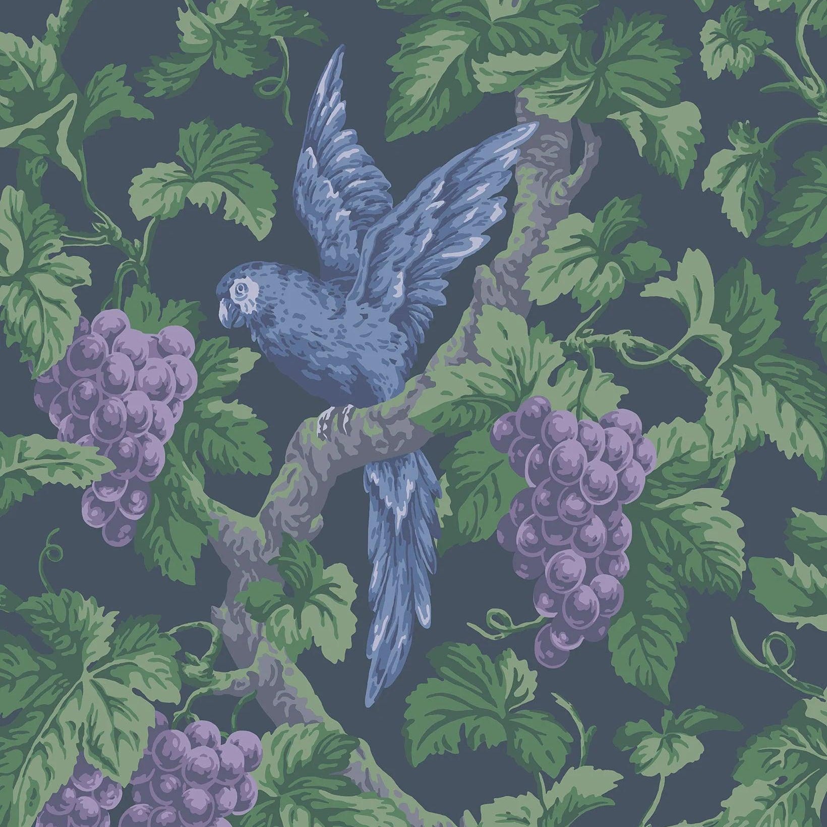 Tapeta THE PEARWOOD COLLECTION - Woodvale Orchard ciemny szary Cole & Son Eye on Design