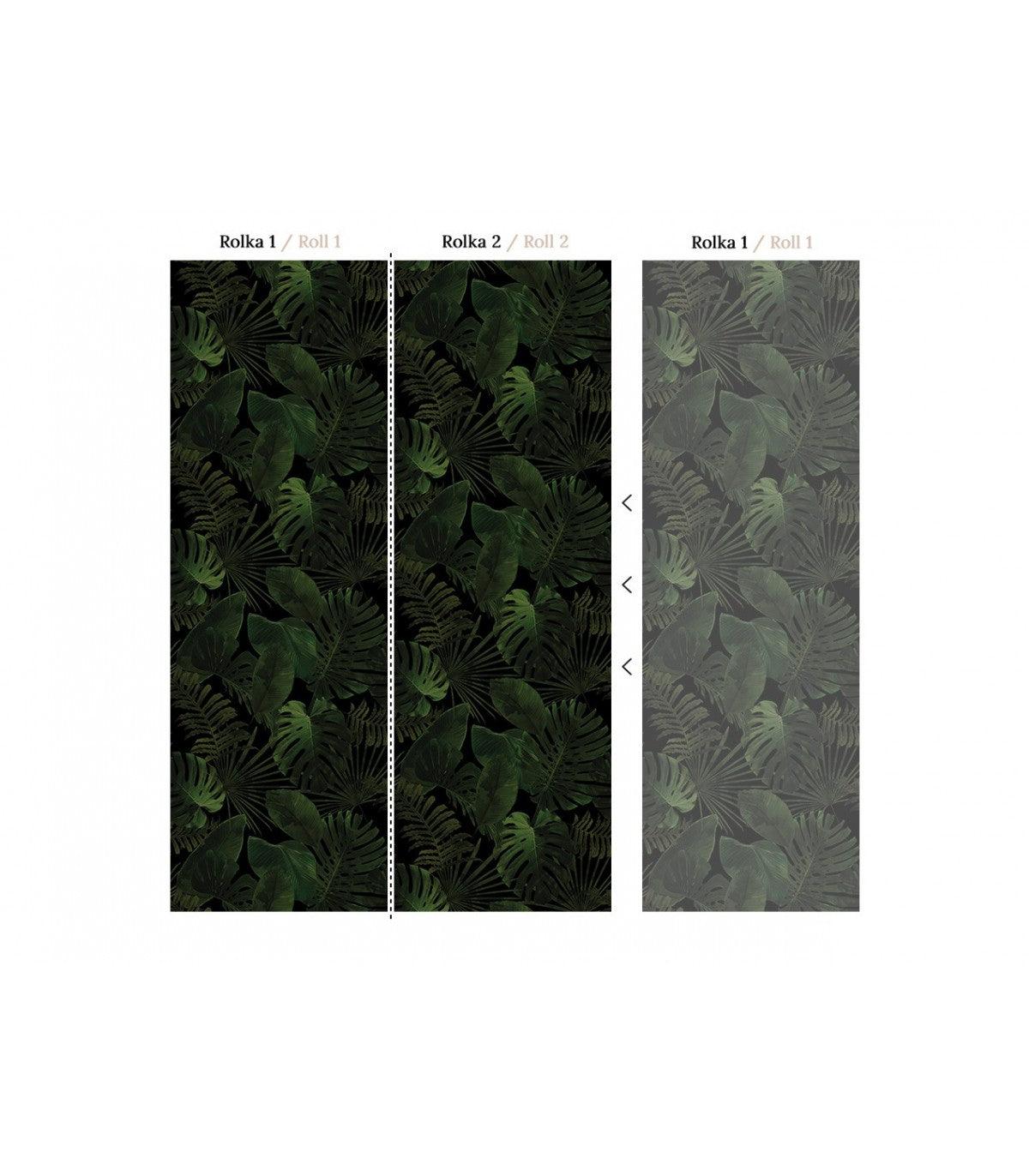 Tapeta TROPICAL FOREST DARK Wallcolors Eye on Design