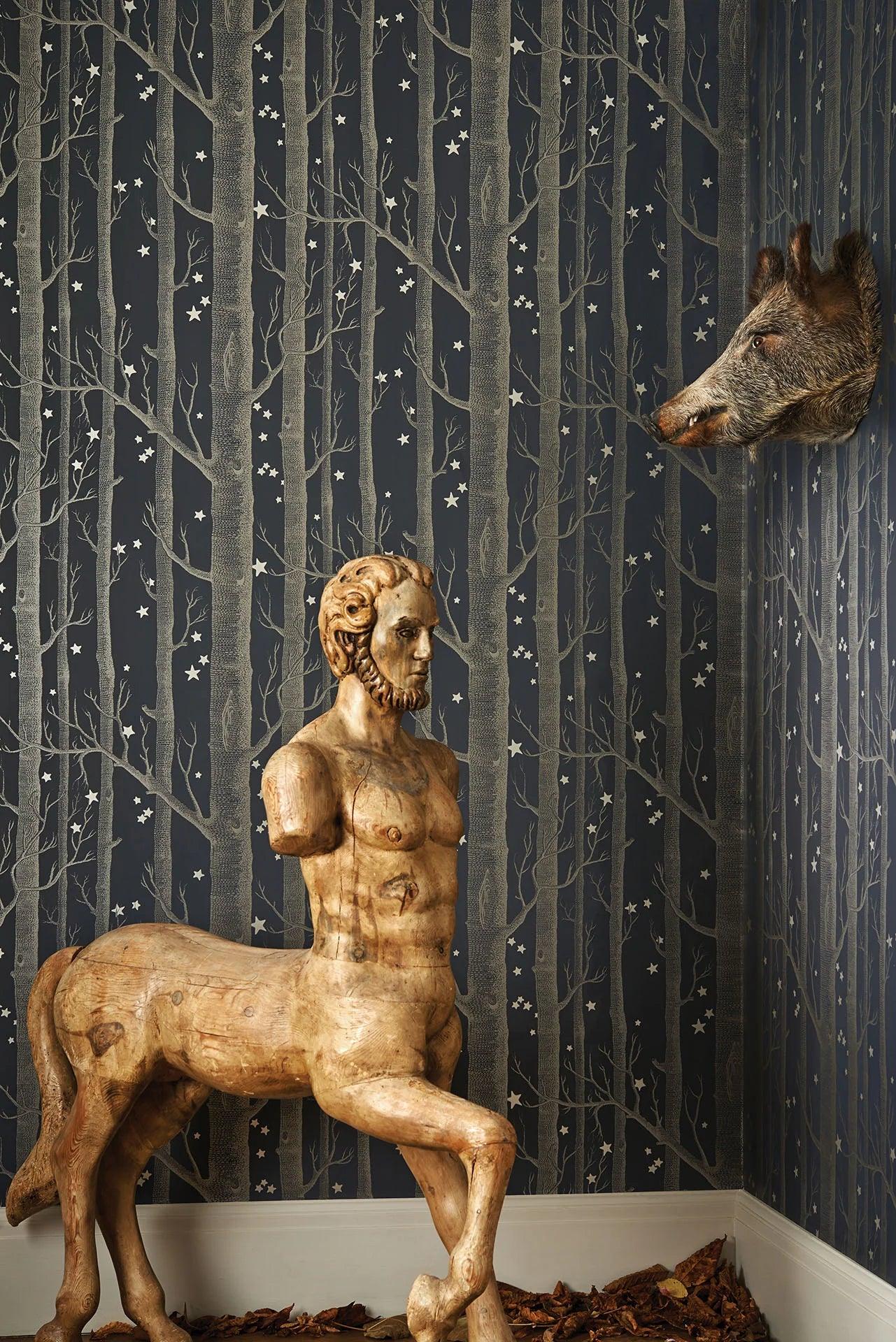 Tapeta WHIMSICAL - Woods & Stars czarny Cole & Son Eye on Design