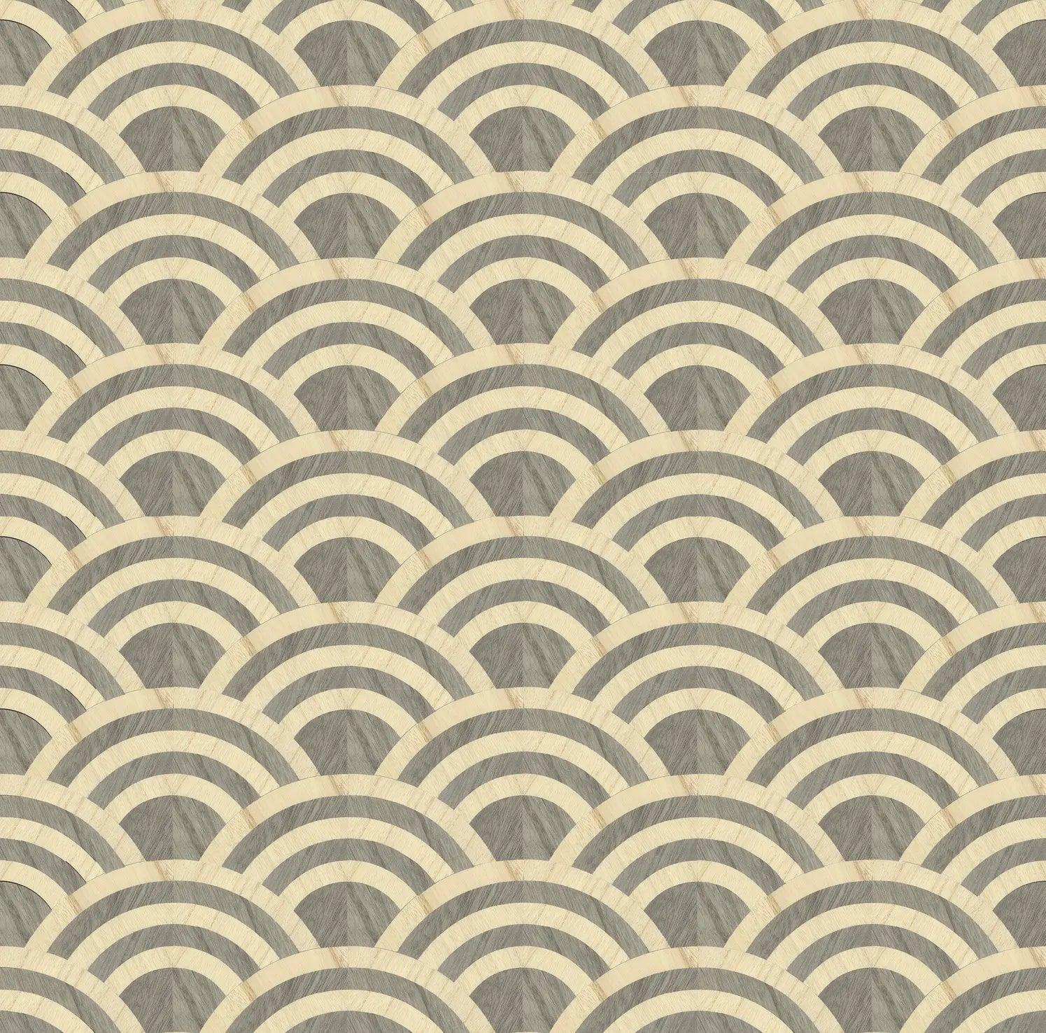 Tapeta z forniru drewnianego LUCKY O'S - BRICH & SILVER Arte Eye on Design