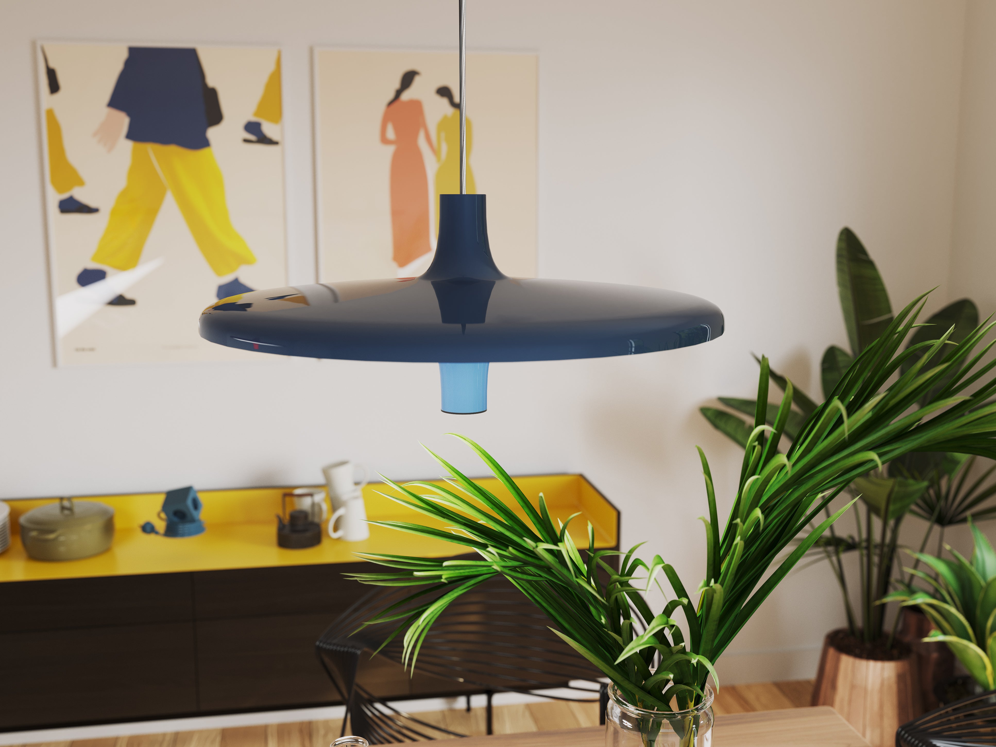 Lampa visící AVRO černá