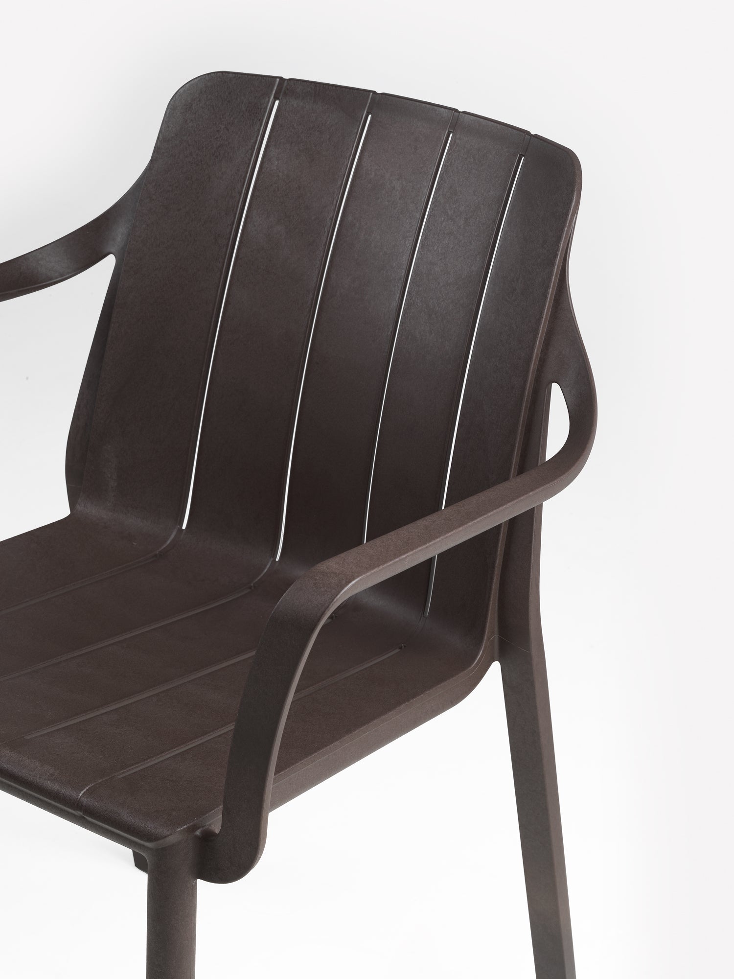 TIBERINA Beige Outdoor Chair with Armrests