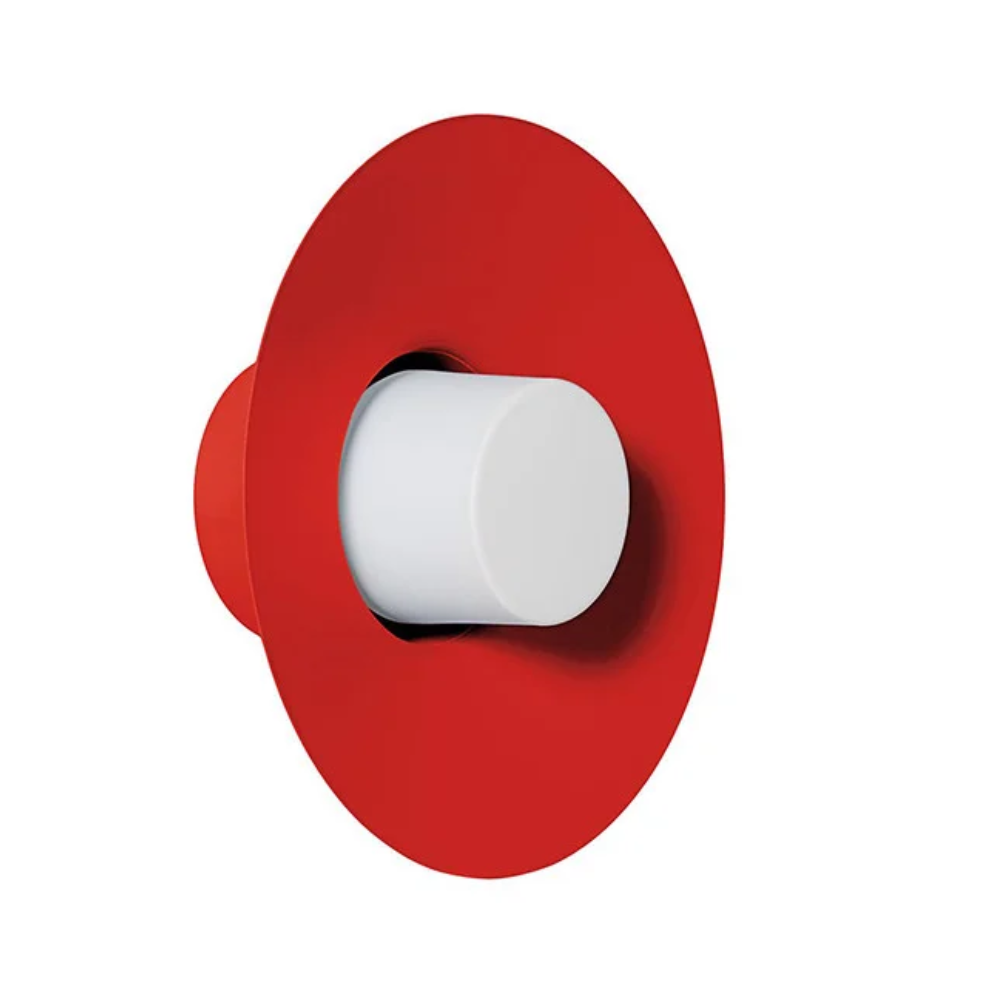 CAPONIO wall lamp in red-orange