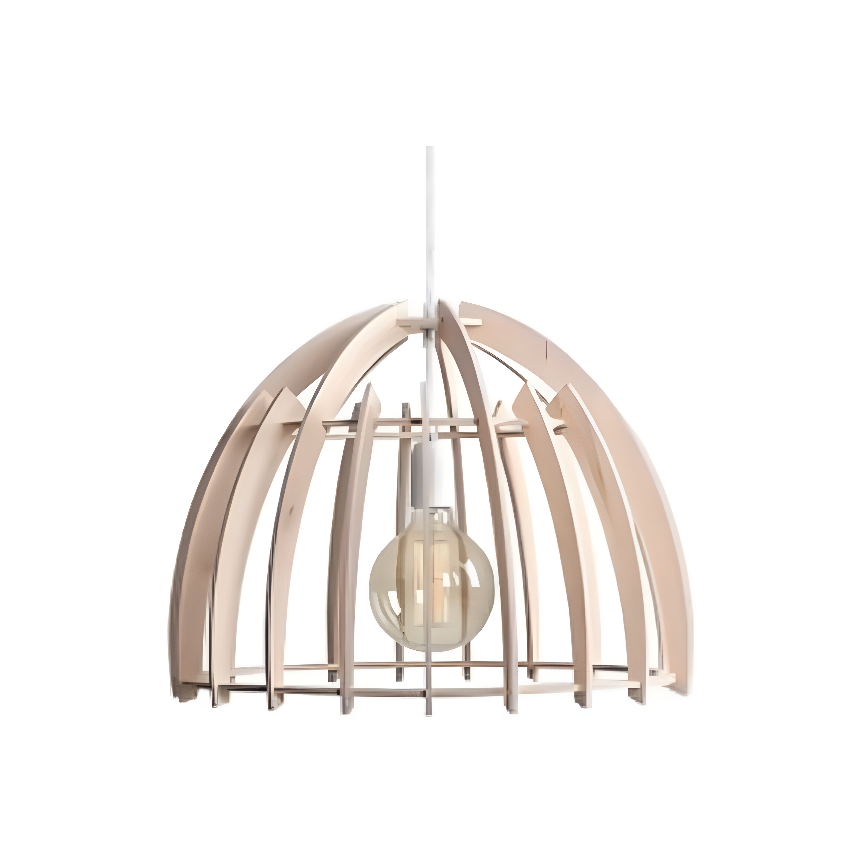 Ferb wood hanging lamp