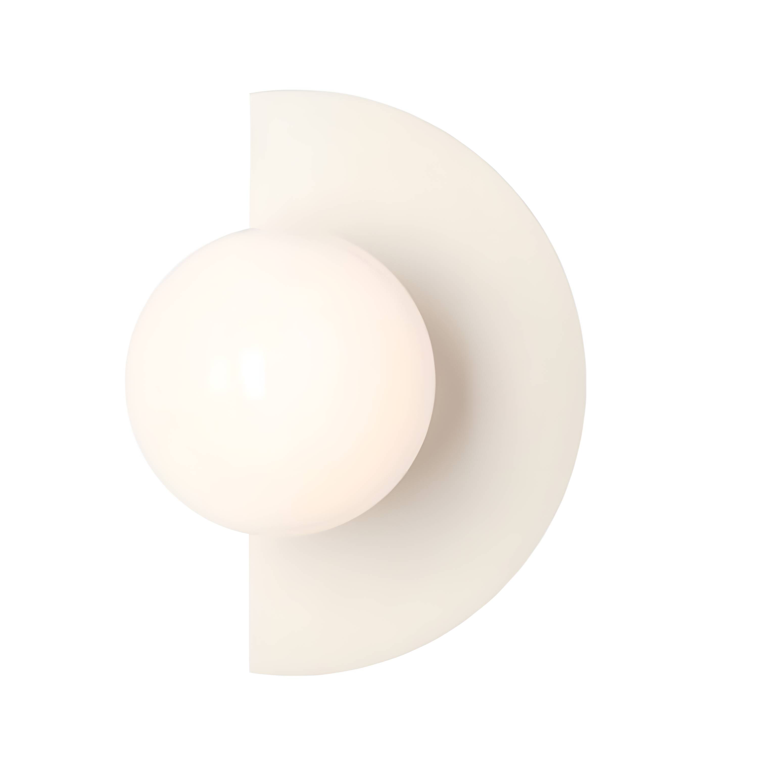 Cream Loop wall lamp
