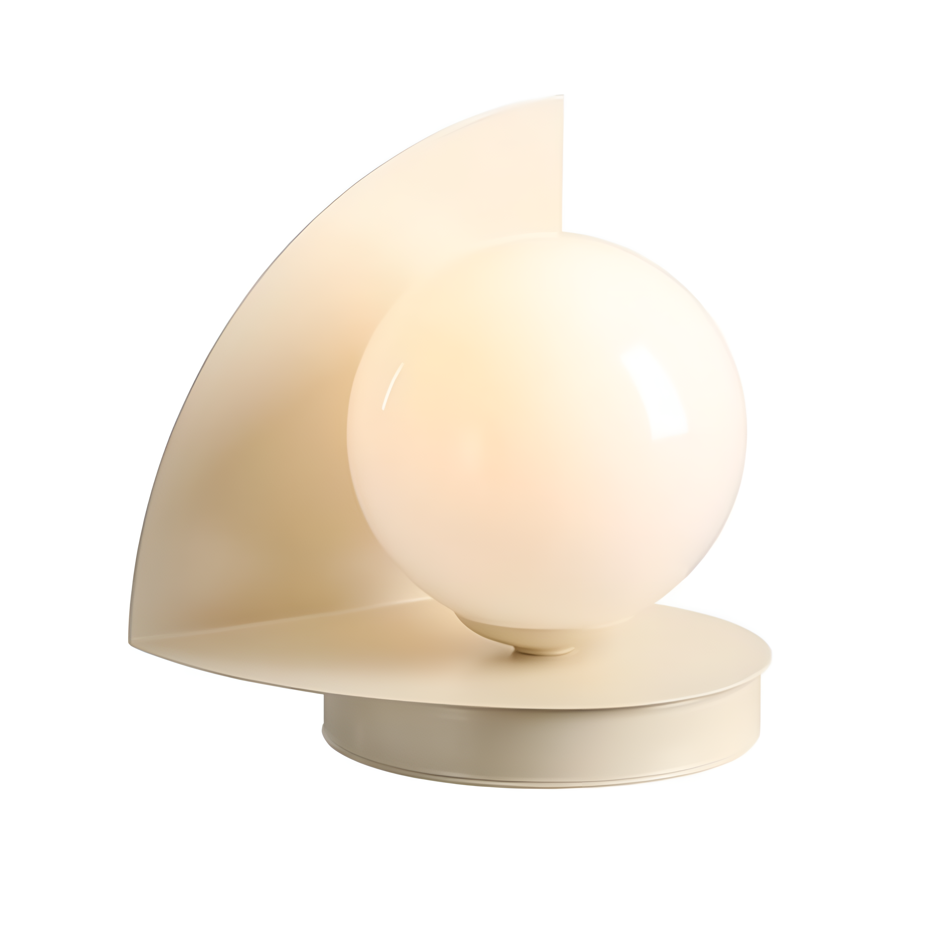 Stolní lampa LOOP krémová