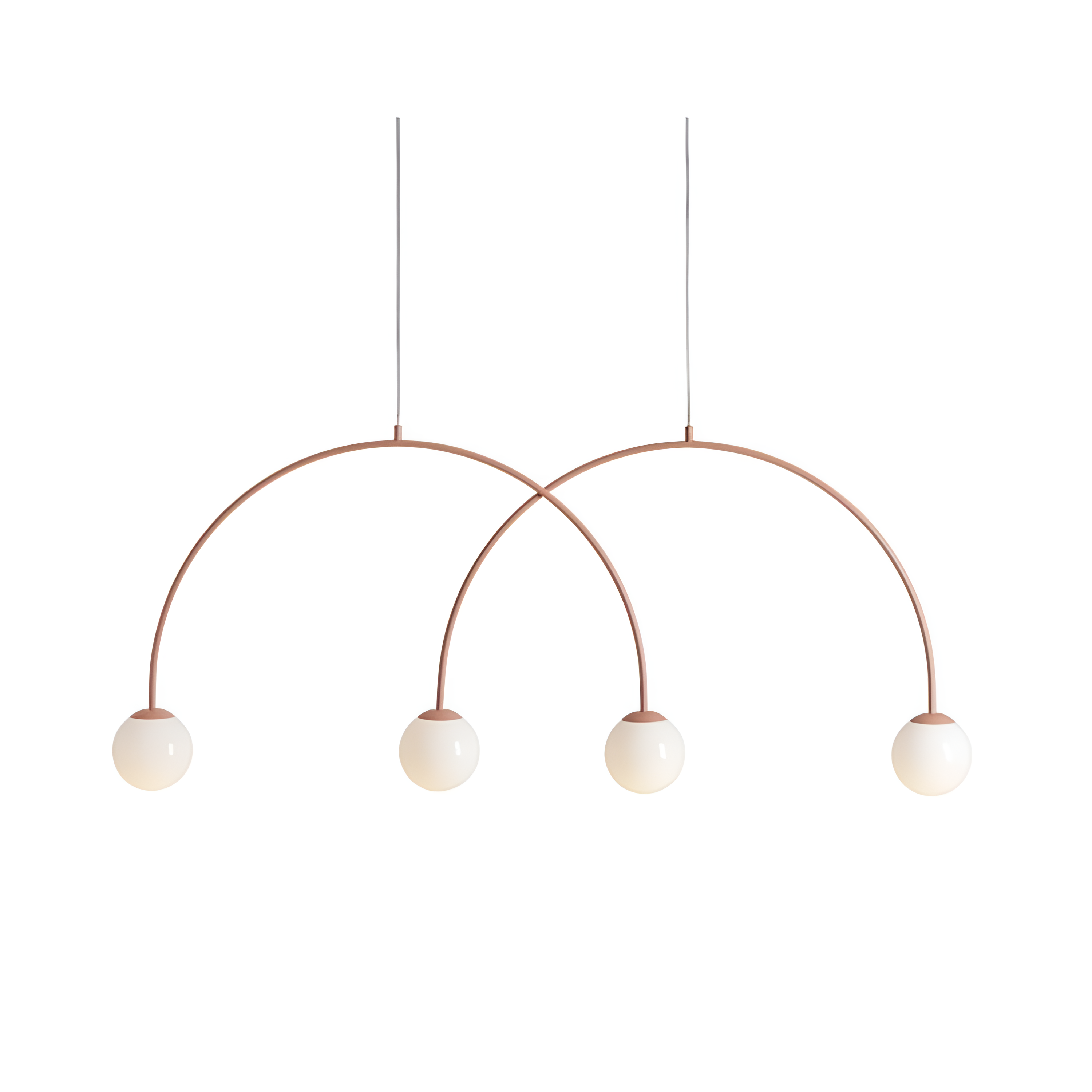 Závěsné svítidlo UNA DUO korálové