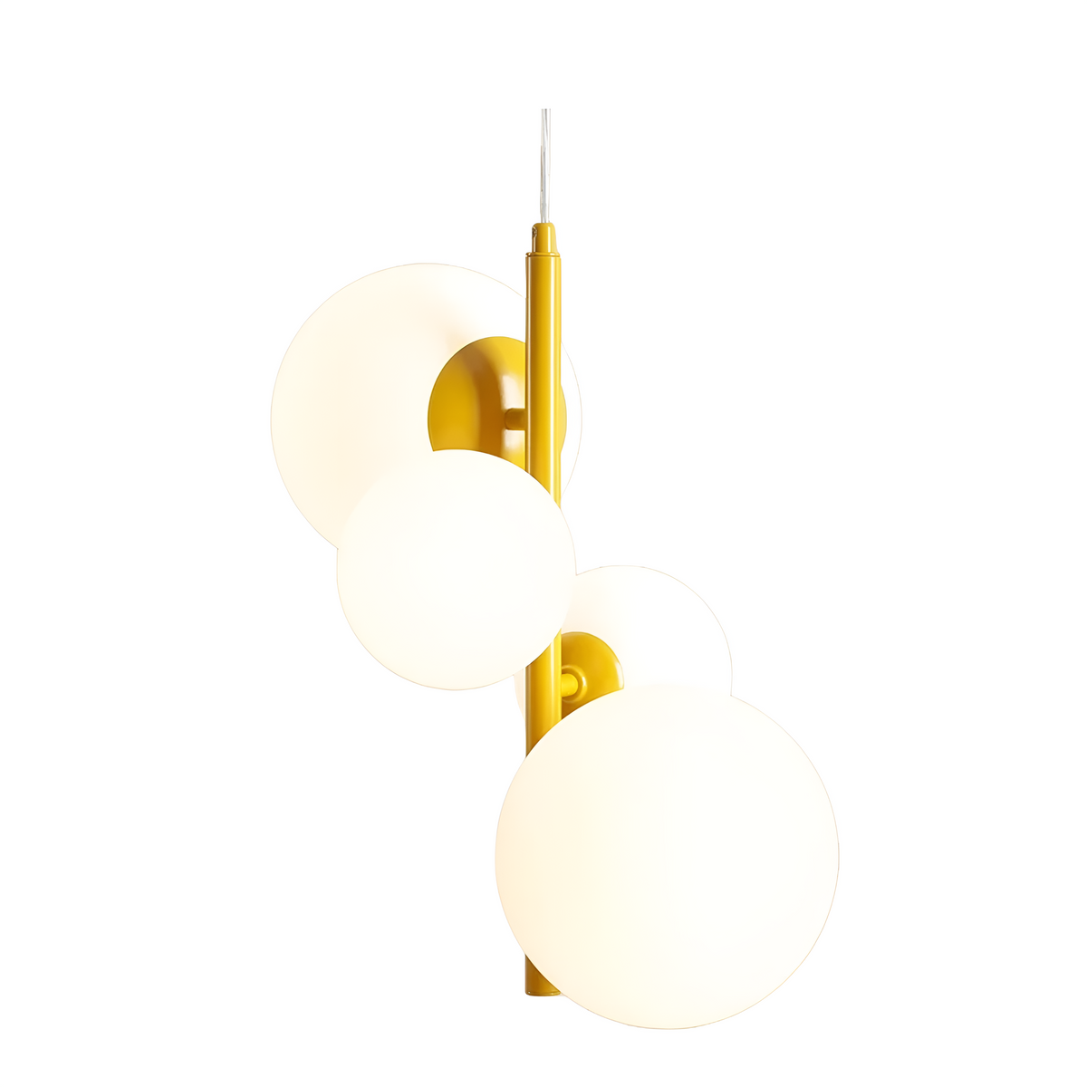 Lampa wisząca BLOOM QUATRO musztardowy żółty – Artera