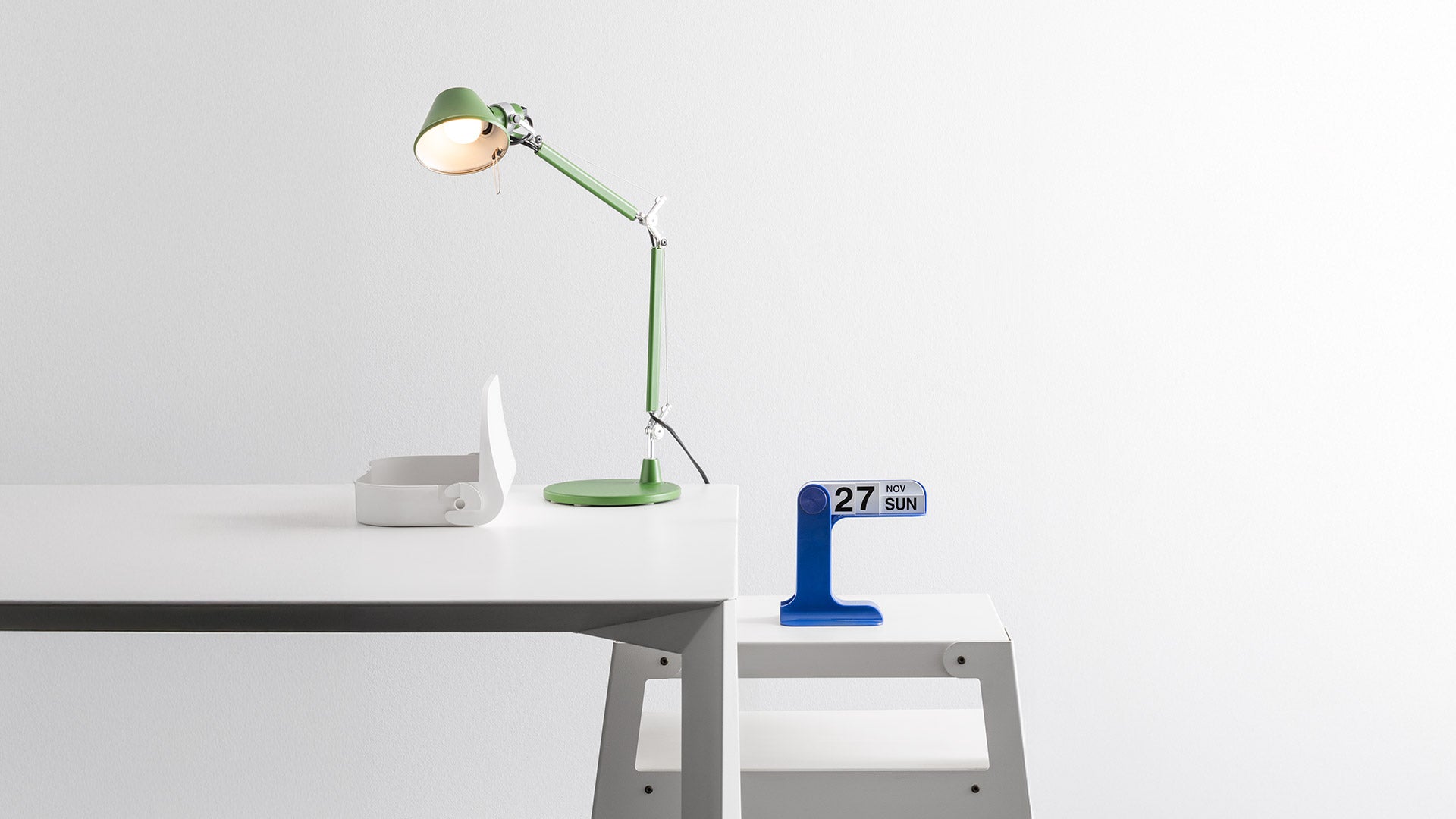 Stolní lampa nastavitelná TOLOMEO MICRO COLOR MATTE olivová