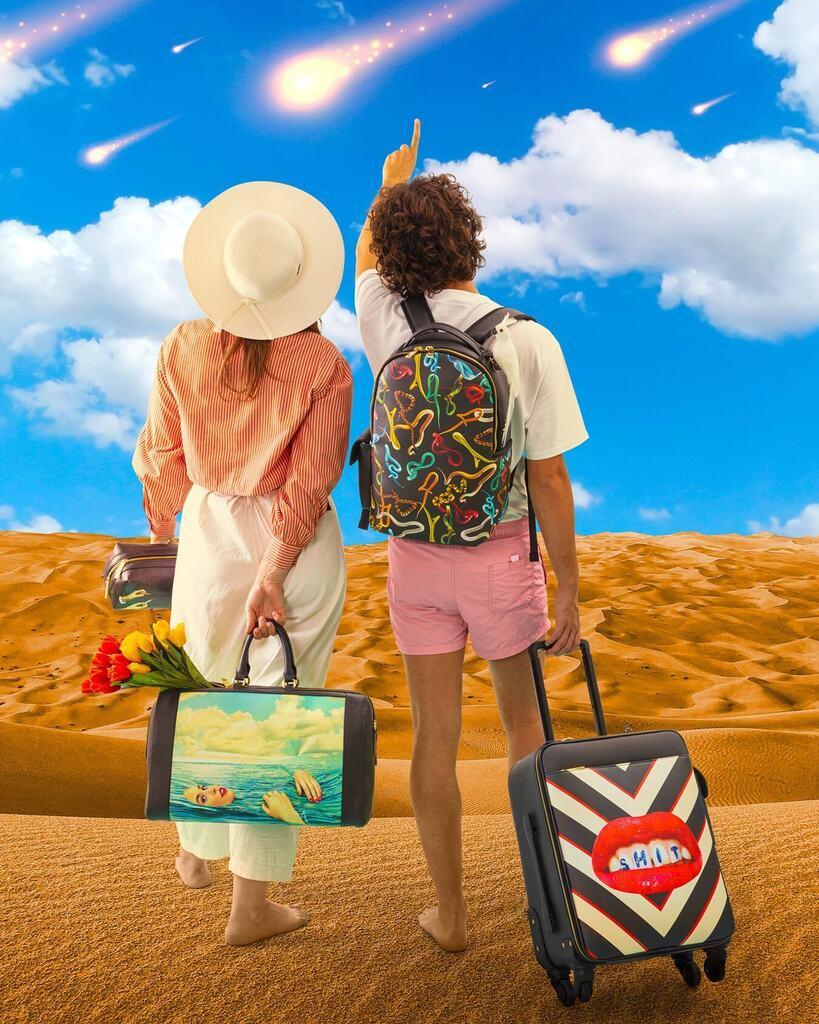 Torba na ramię LIPSTICKS czarny Seletti Eye on Design