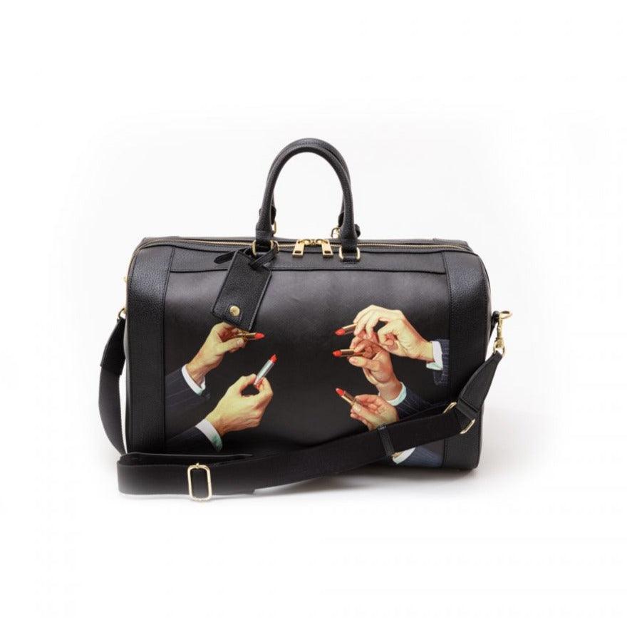 Torba podróżna LIPSTICKS czarny Seletti Eye on Design