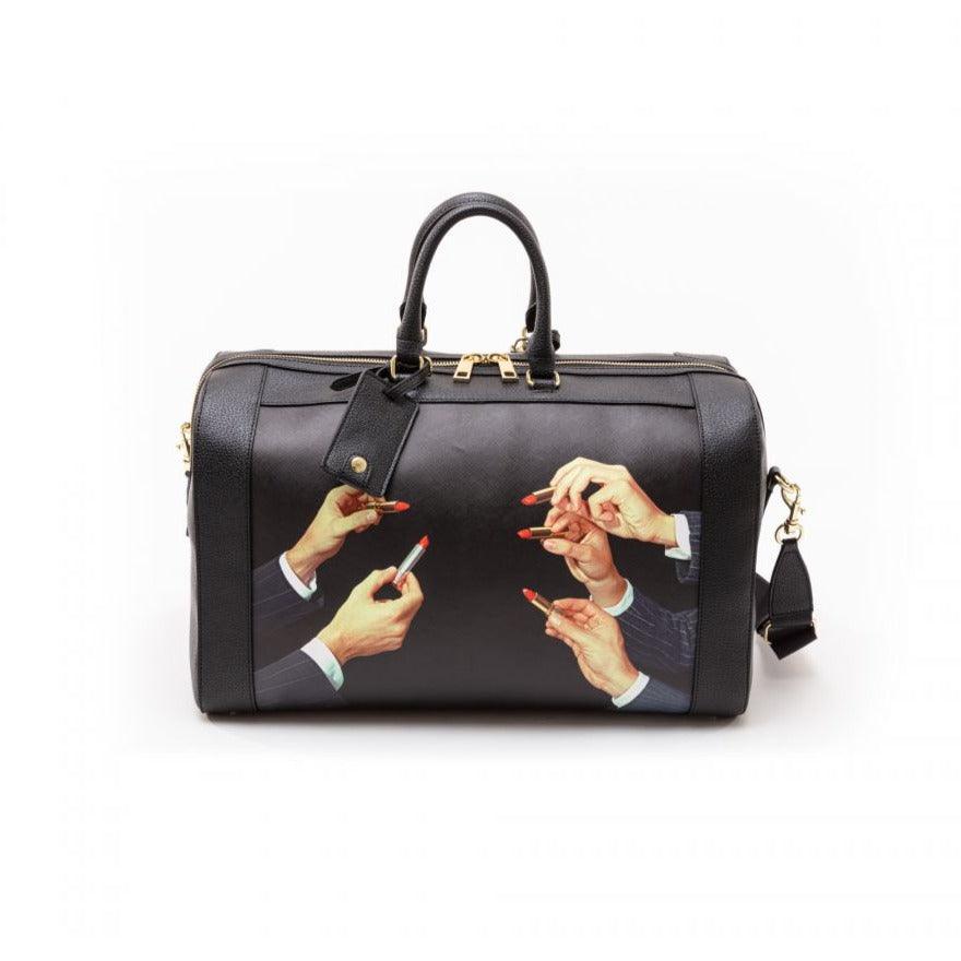 Torba podróżna LIPSTICKS czarny Seletti Eye on Design