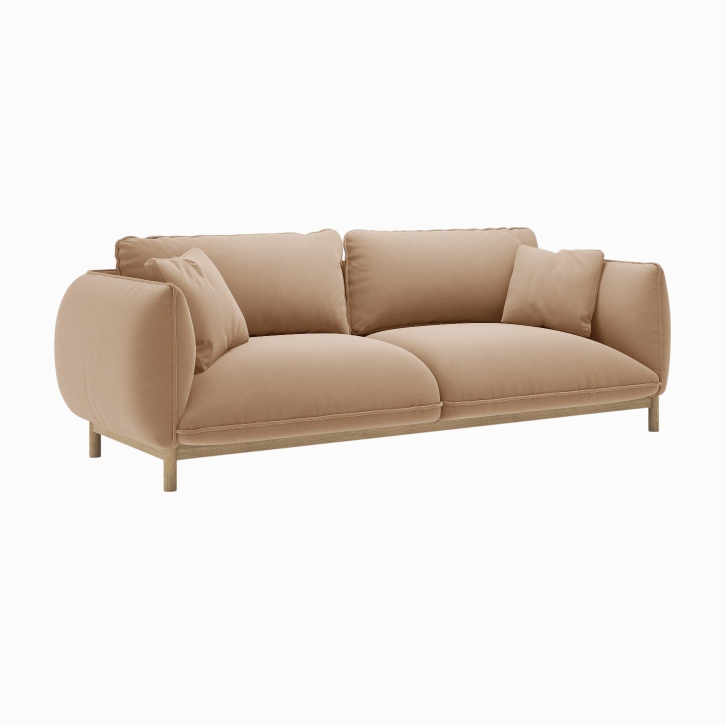 Sofa sametová 3-osobová ADA písková