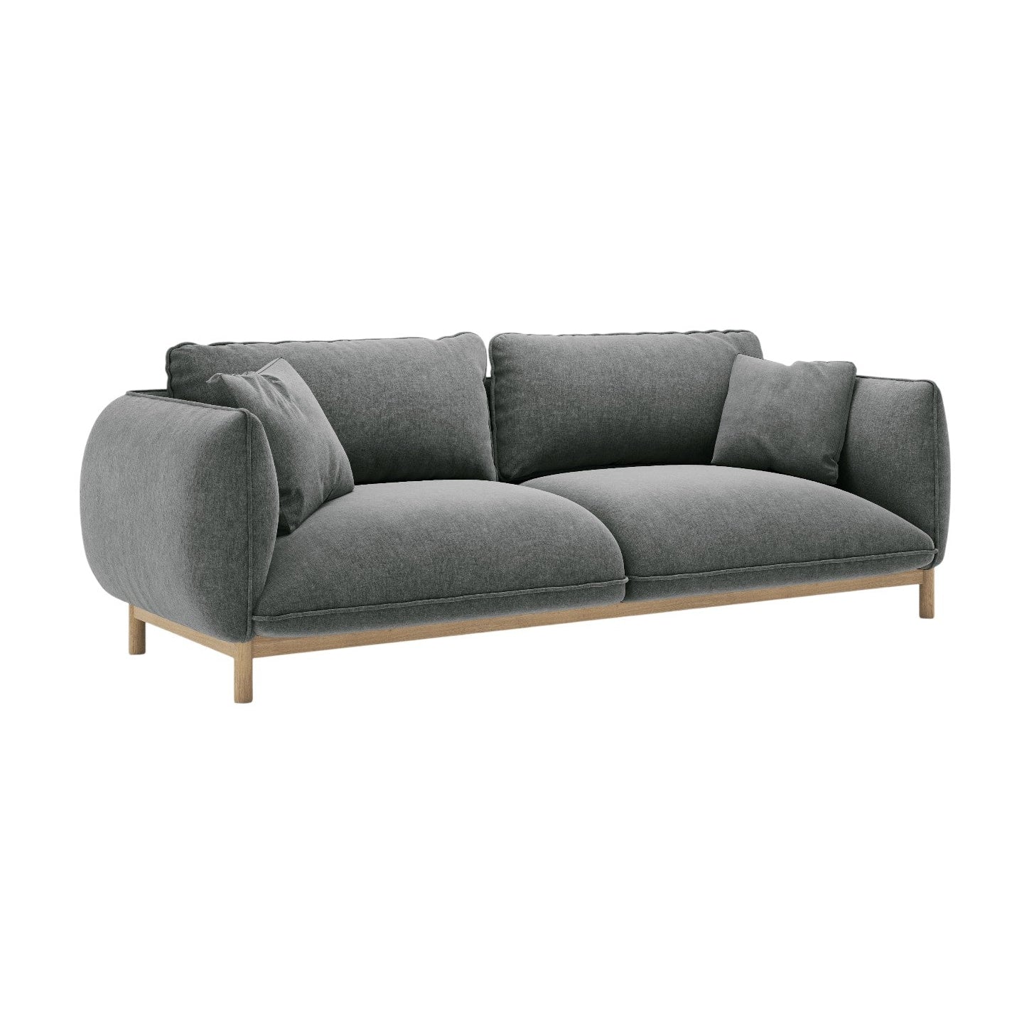 3-seater Sofa ADA dark gray chenille