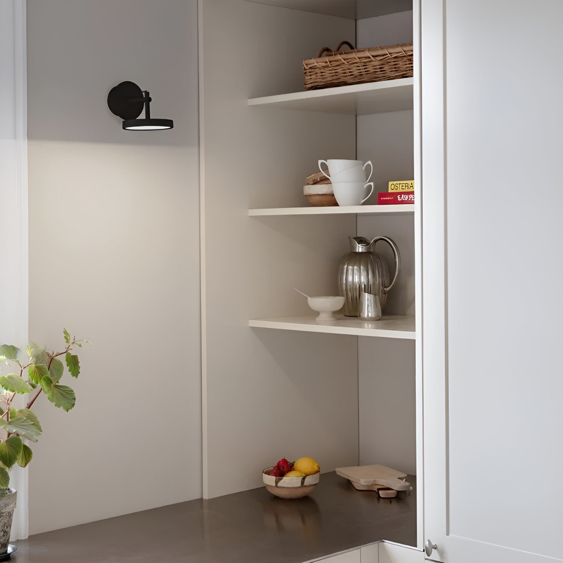 Nastavitelný nástěnný svítilna ASTERIA SPOT černá