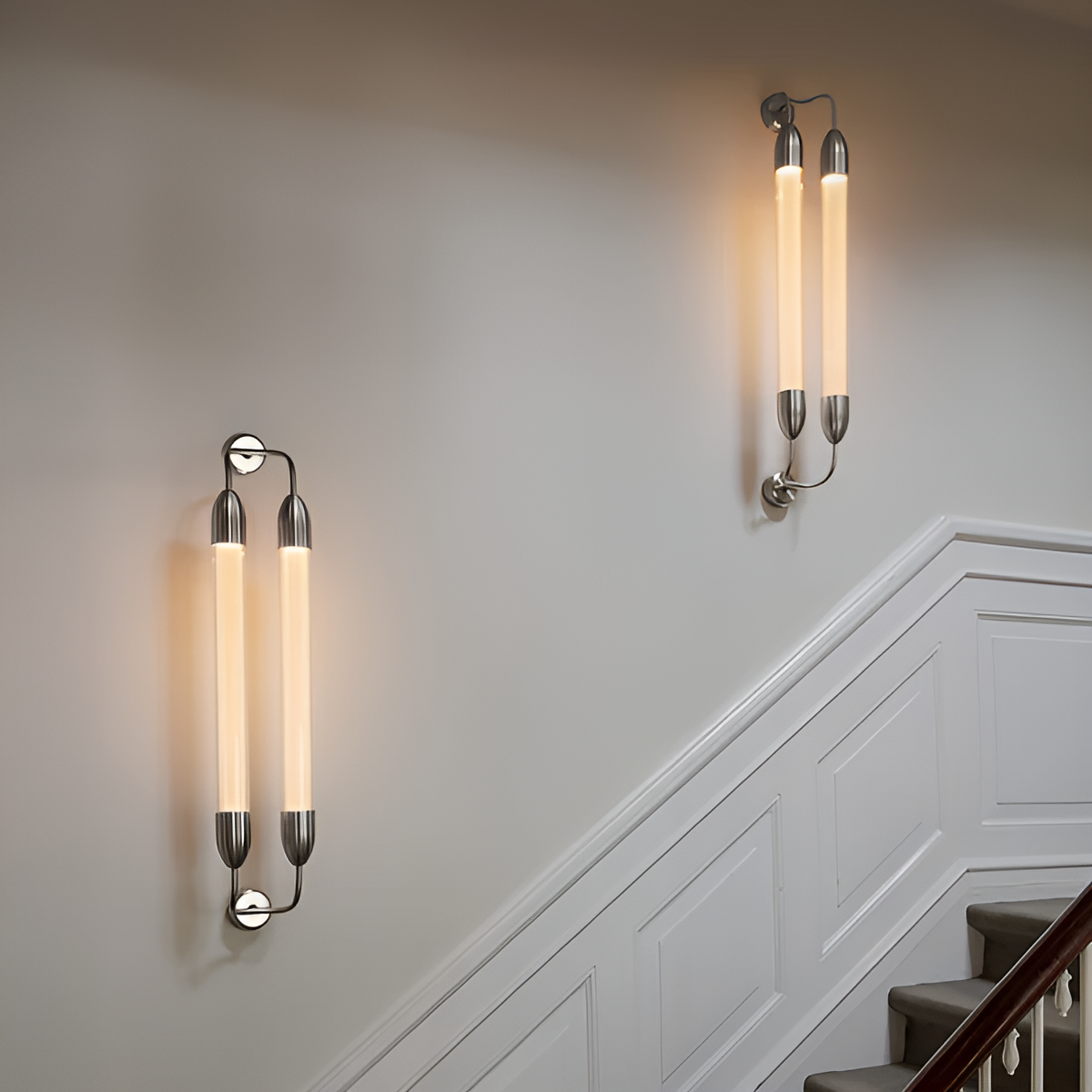 LEMON SQUEEZE DOUBLE two-point wall lamp silver