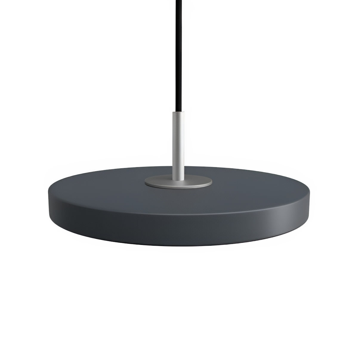 ASTERIA MICRO pendant lamp in anthracite with silver insert