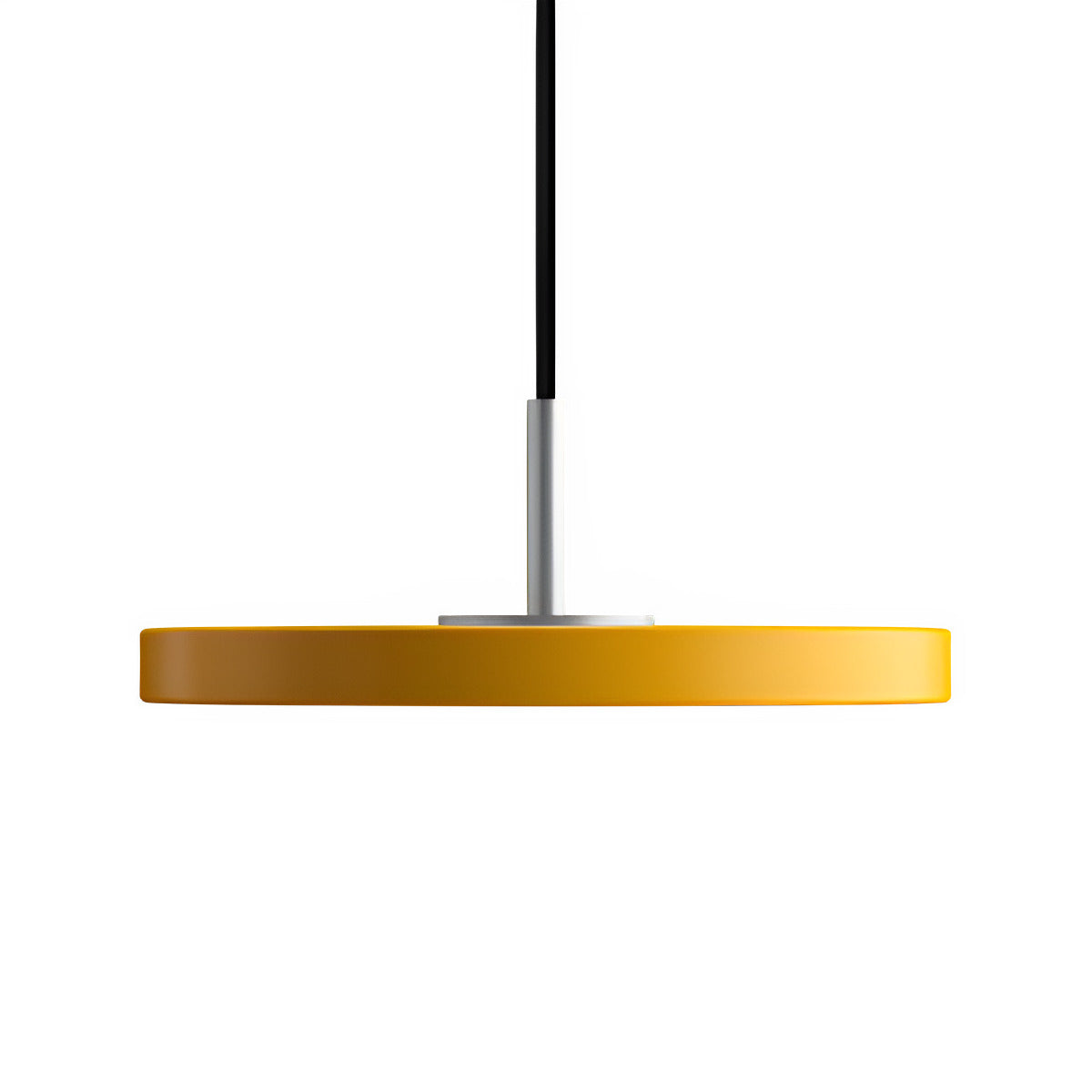 ASTERIA MICRO pendant lamp yellow with silver insert