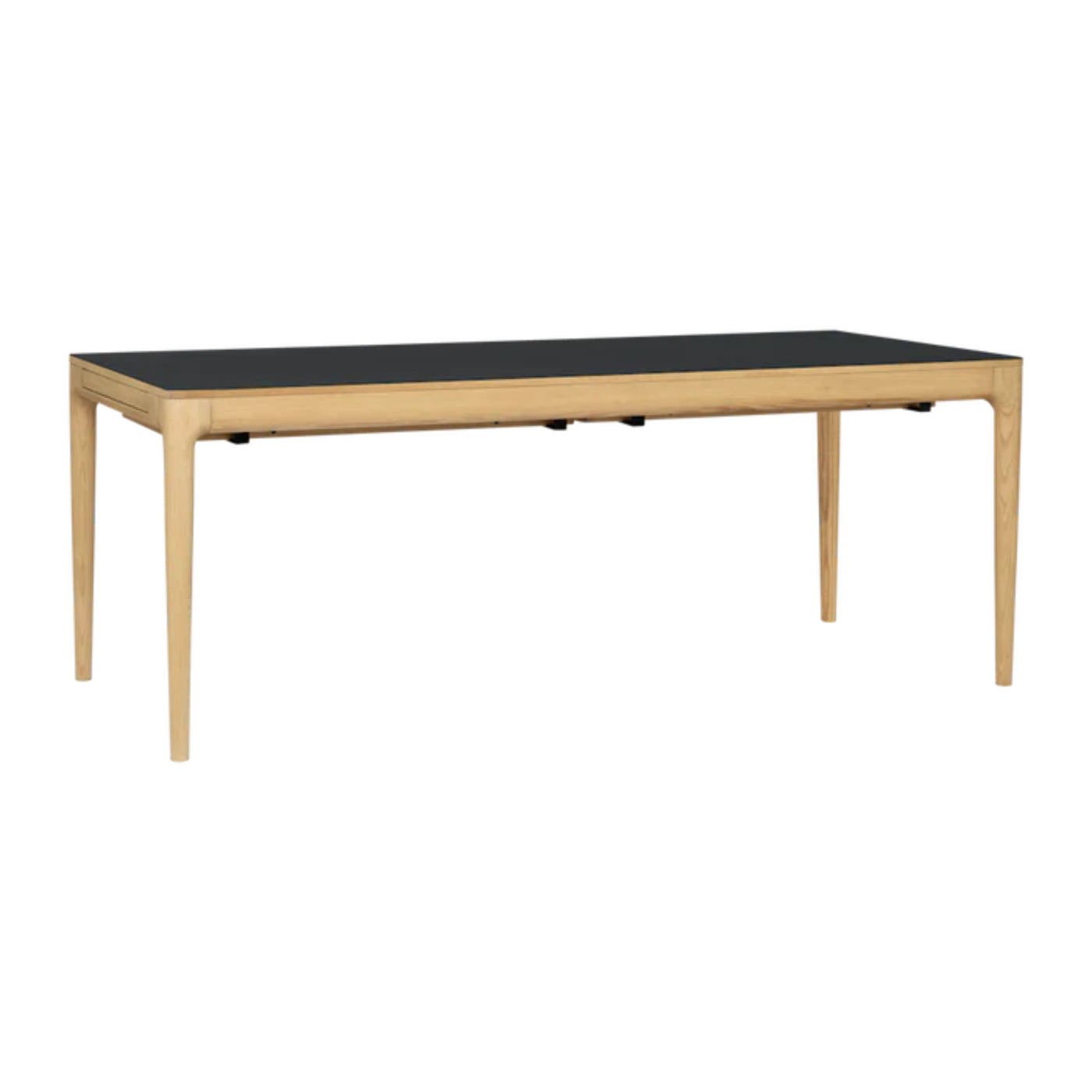 HEART'N'SOUL black extendable table with oak base