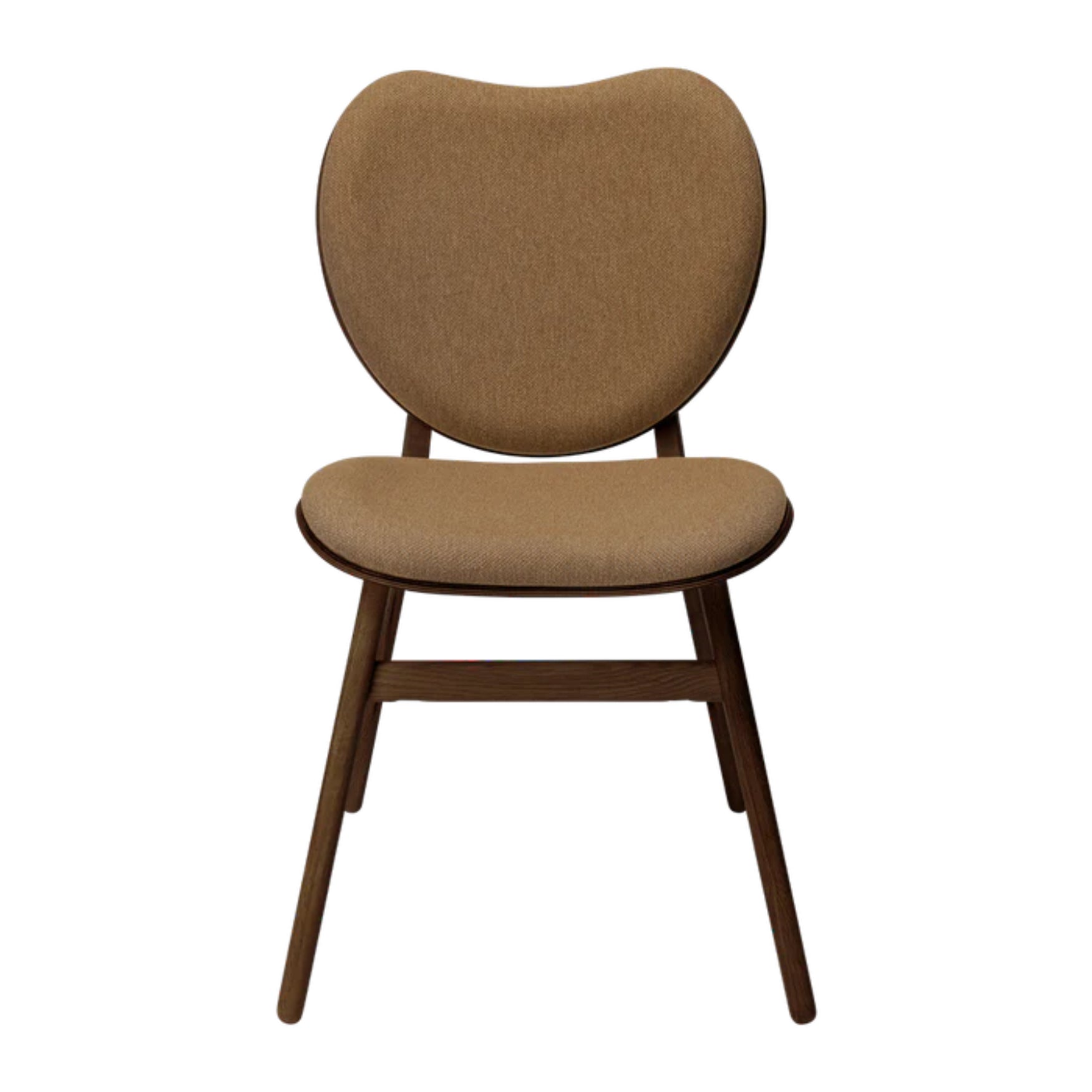Židle CONVERSATION hnědá s tmavě dubovou základnou
