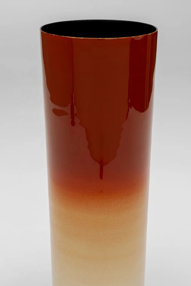 Váza RICI červená s béžovou